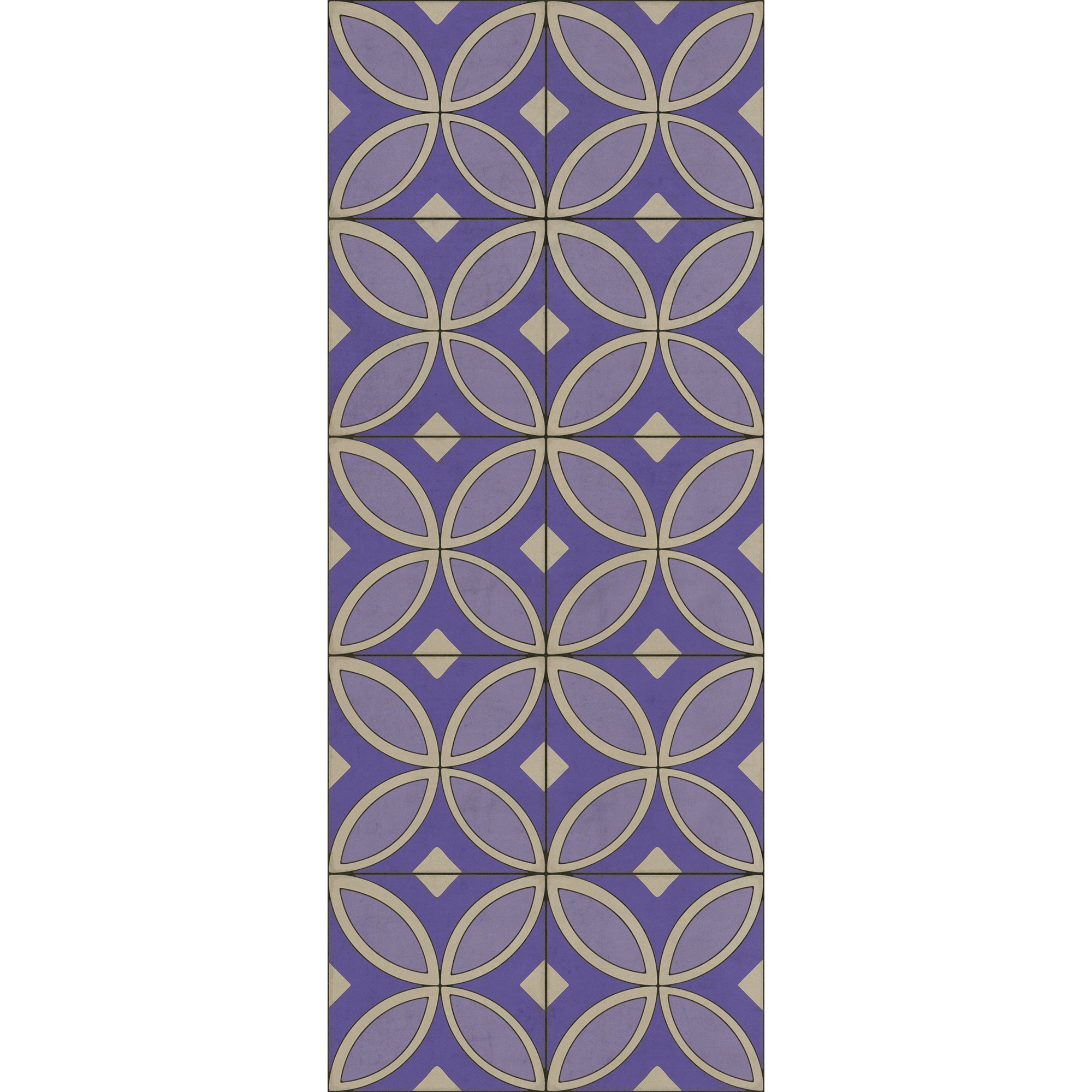 Pattern 70 Waltzing With Violets In Our Hair Vinyl Floor Cloth