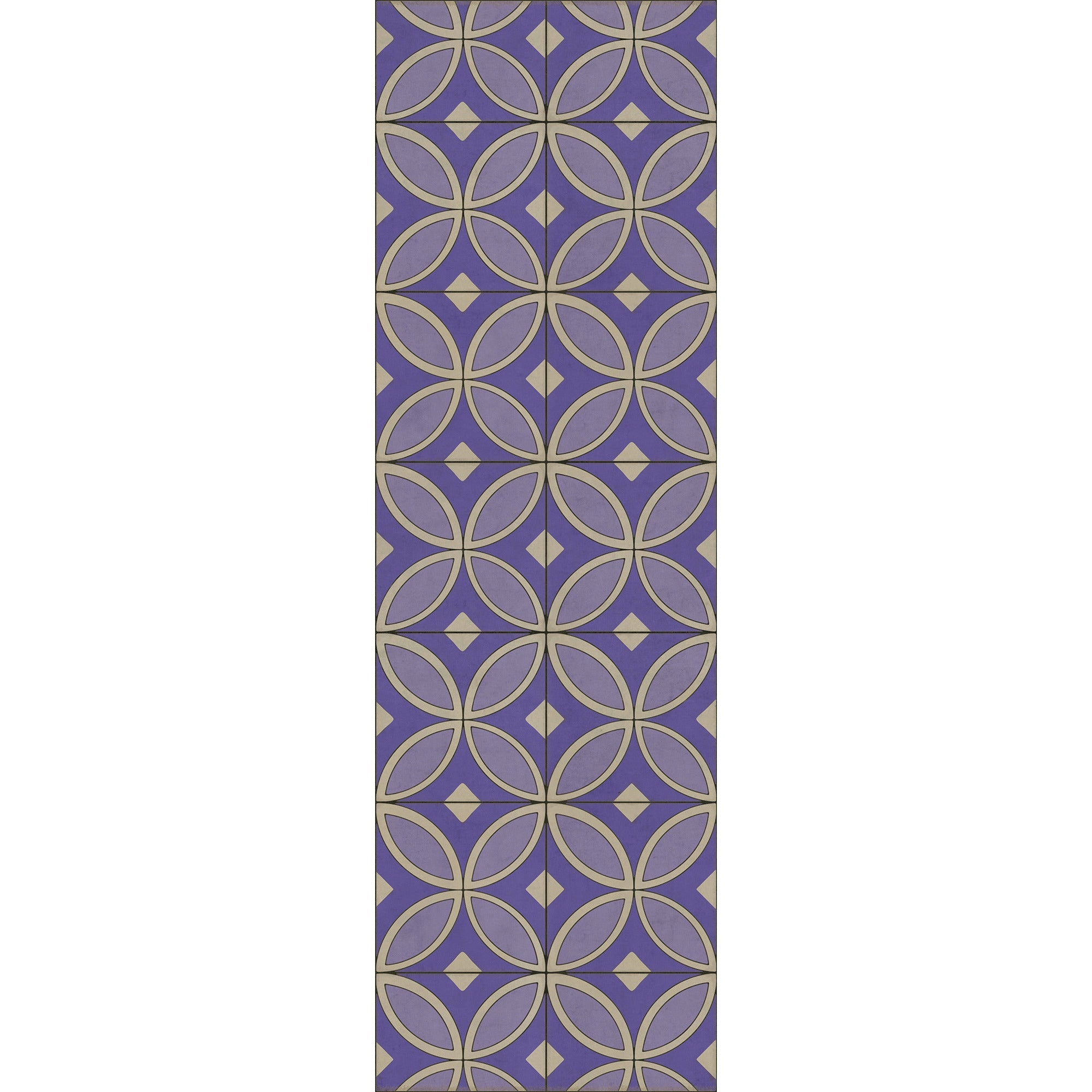 Pattern 70 Waltzing With Violets In Our Hair Vinyl Floor Cloth