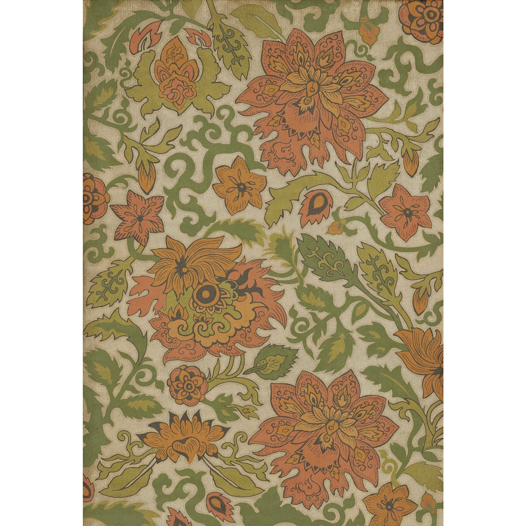 Pattern 71 Land Of The Rising Sun Vinyl Floor Cloth