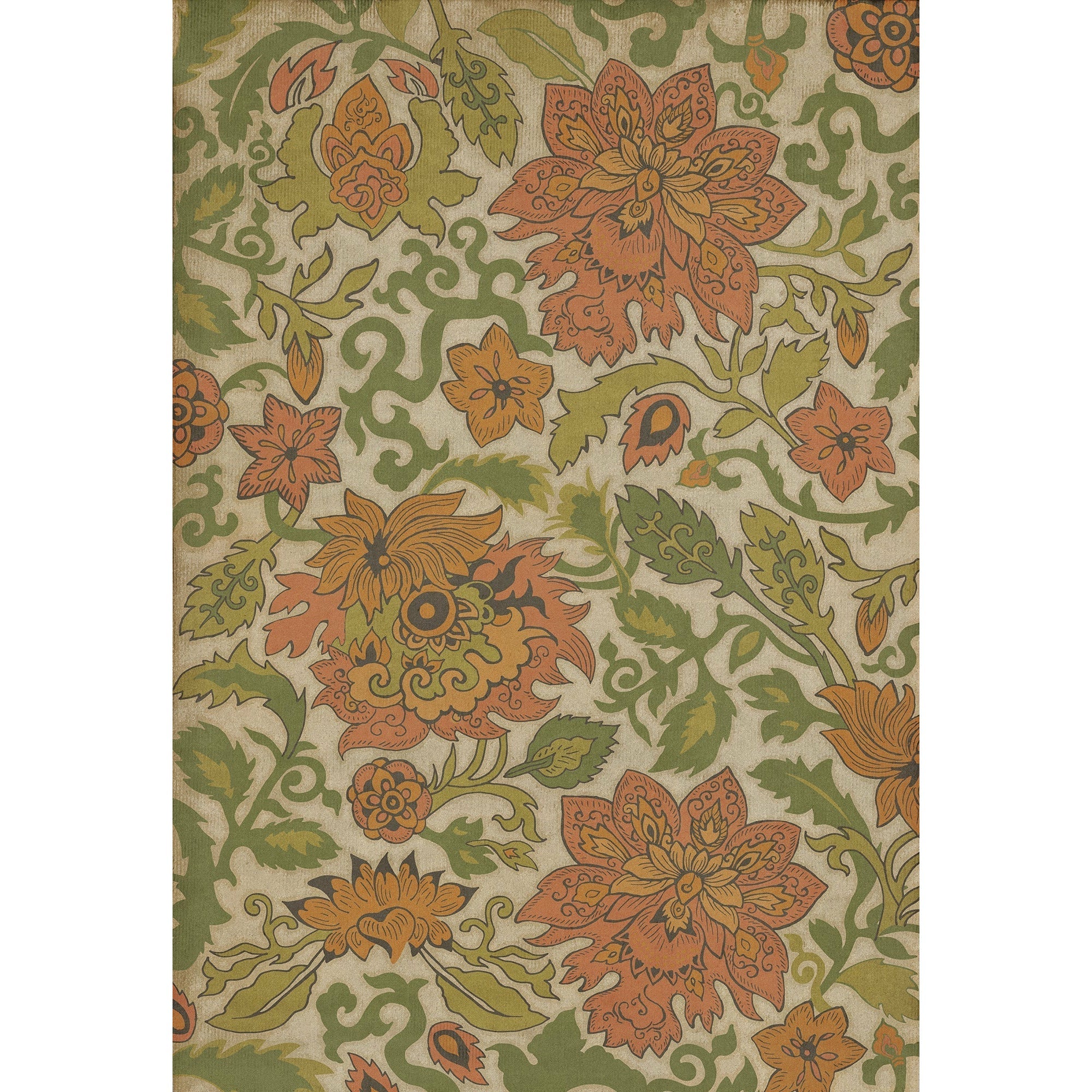 Pattern 71 Land Of The Rising Sun Vinyl Floor Cloth