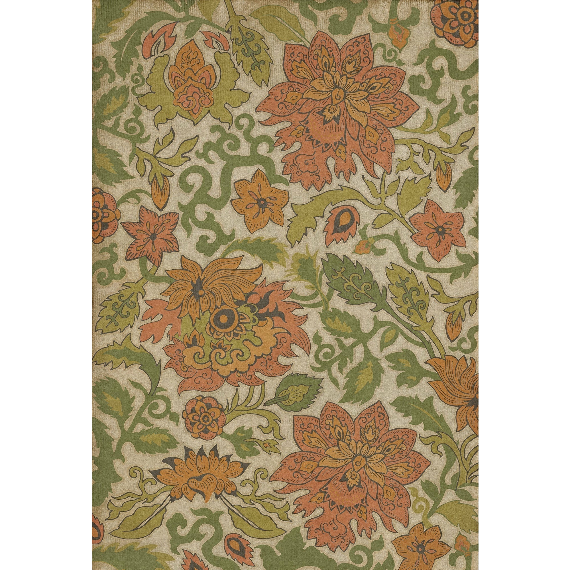 Pattern 71 Land Of The Rising Sun Vinyl Floor Cloth