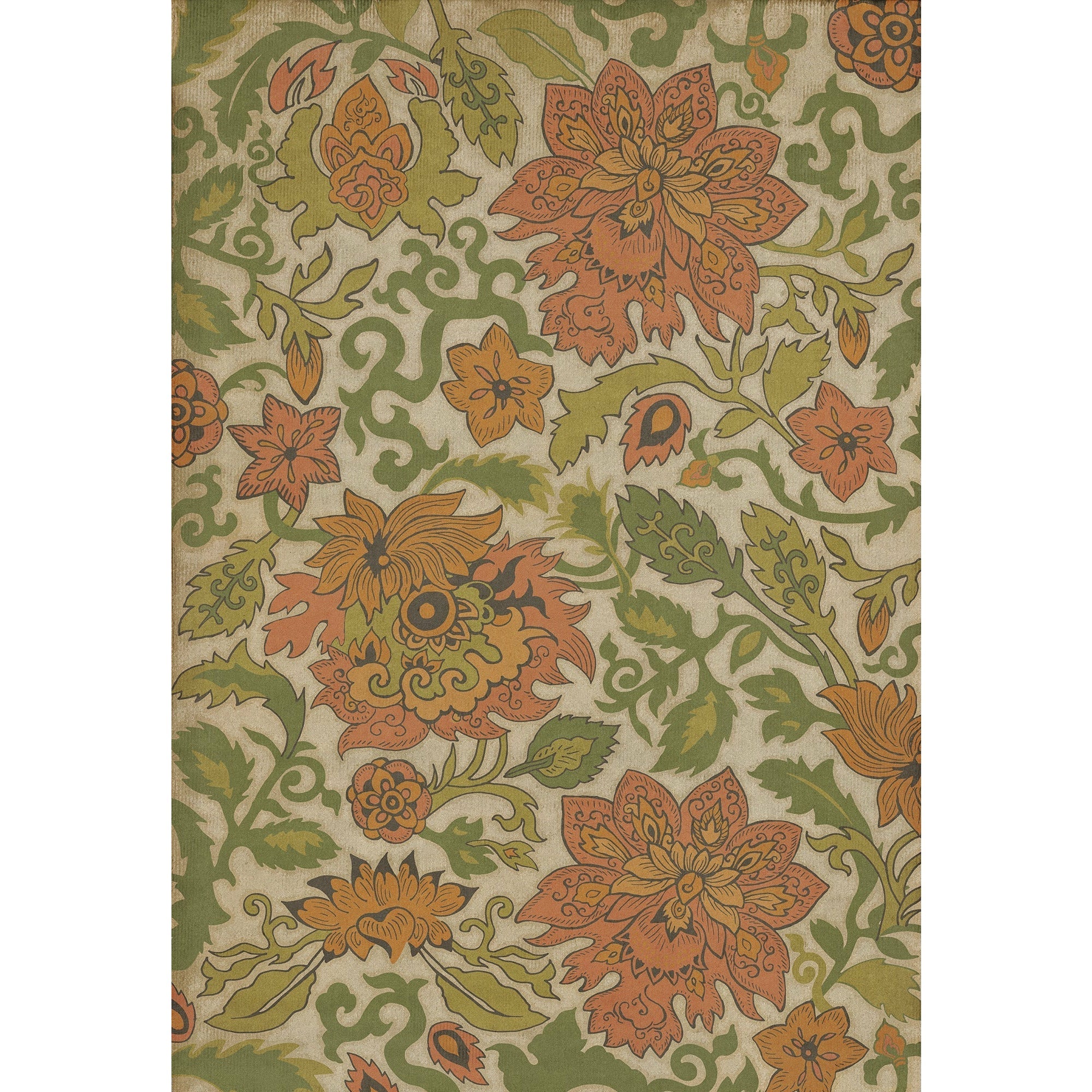 Pattern 71 Land Of The Rising Sun Vinyl Floor Cloth