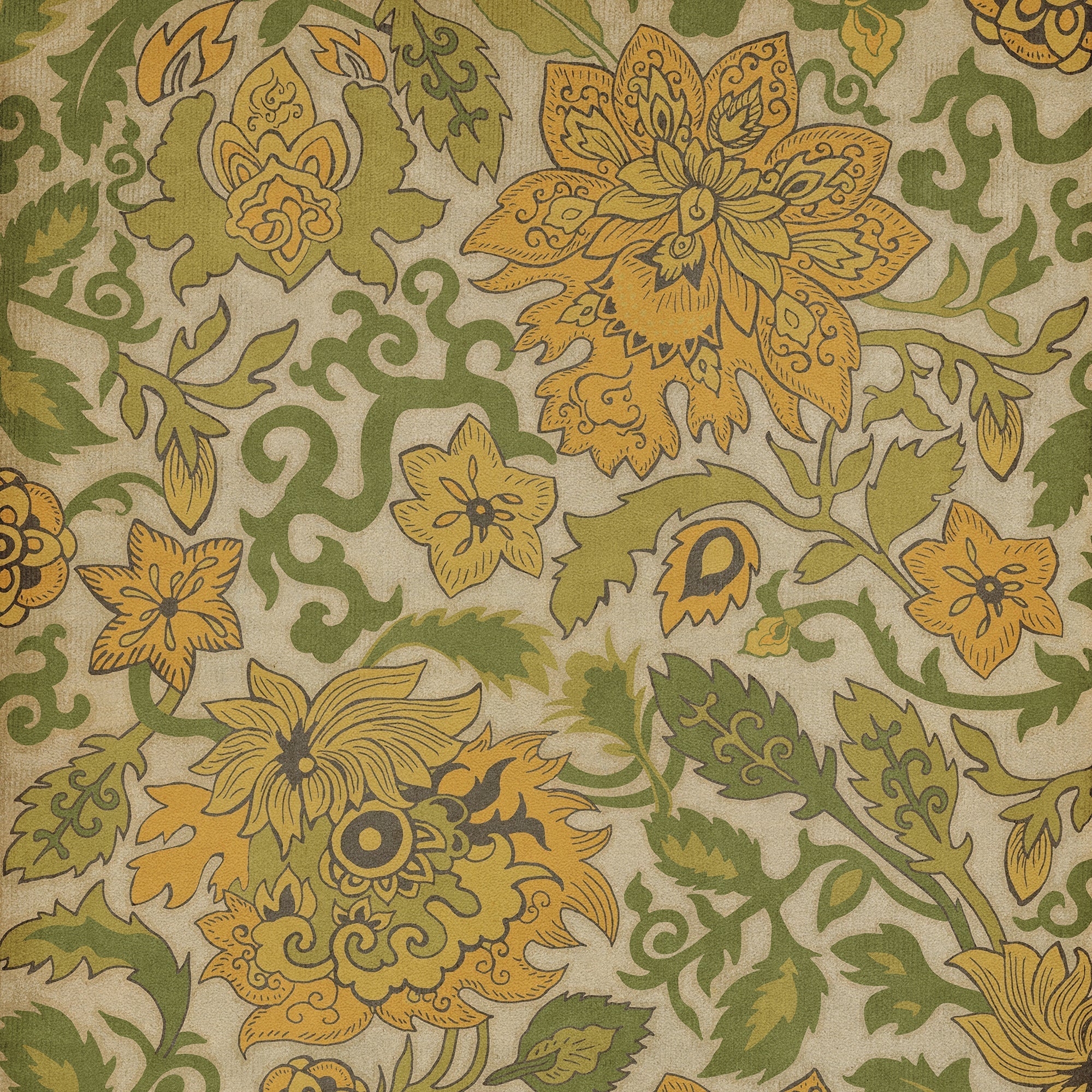 Pattern 71 Mt Fuji Vinyl Floor Cloth