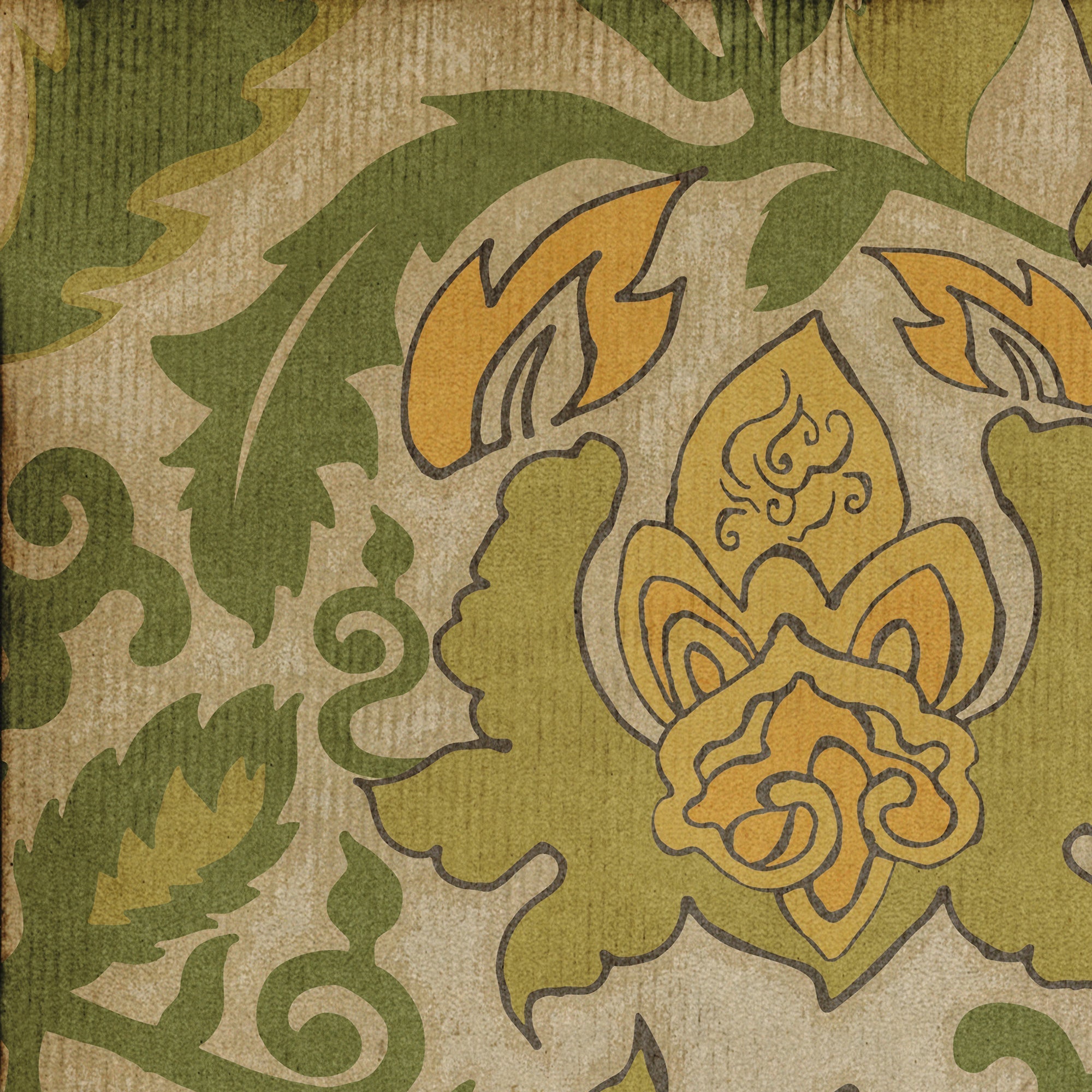 Pattern 71 Mt Fuji Vinyl Floor Cloth