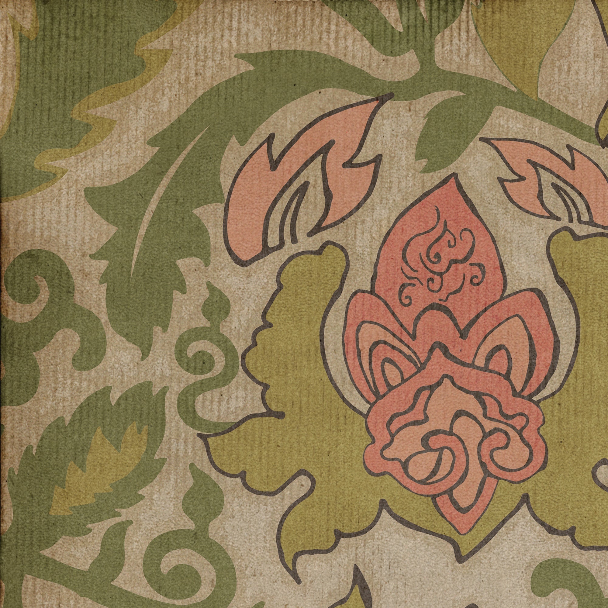 Pattern 71 Noto Peninsula Vinyl Floor Cloth