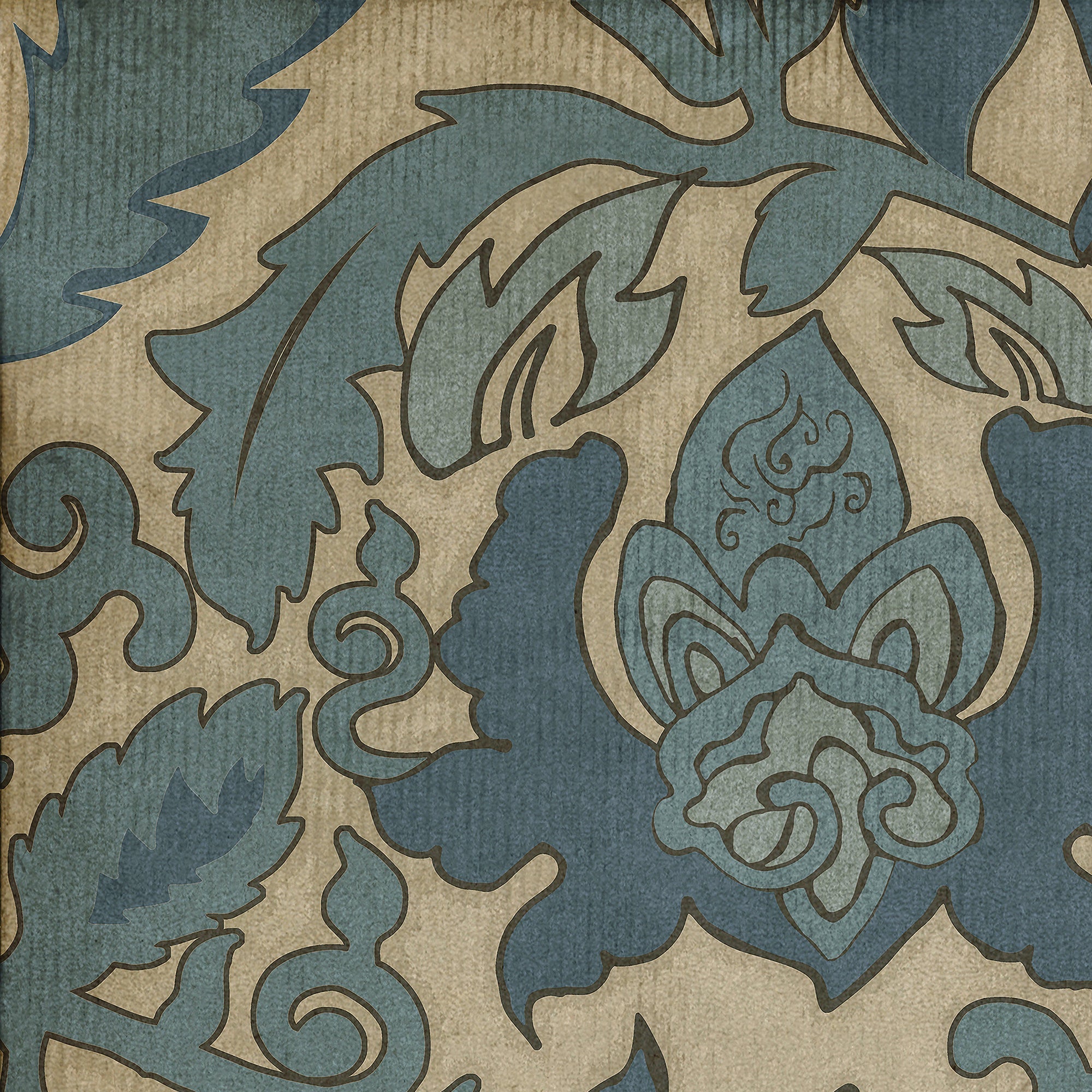 Pattern 71 Sea Of Okhotsk Vinyl Floor Cloth