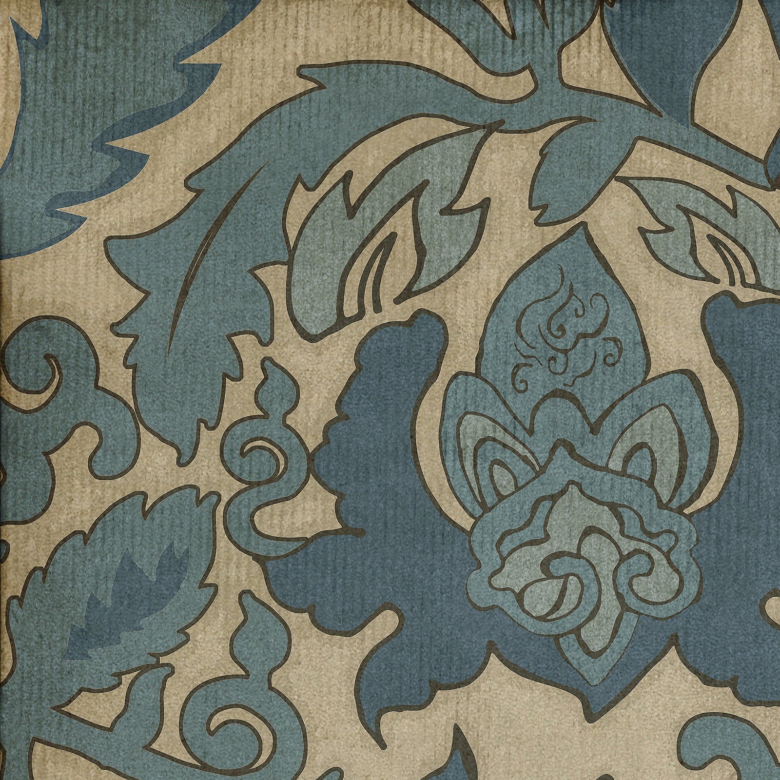 Pattern 71 Sea Of Okhotsk Vinyl Floor Cloth