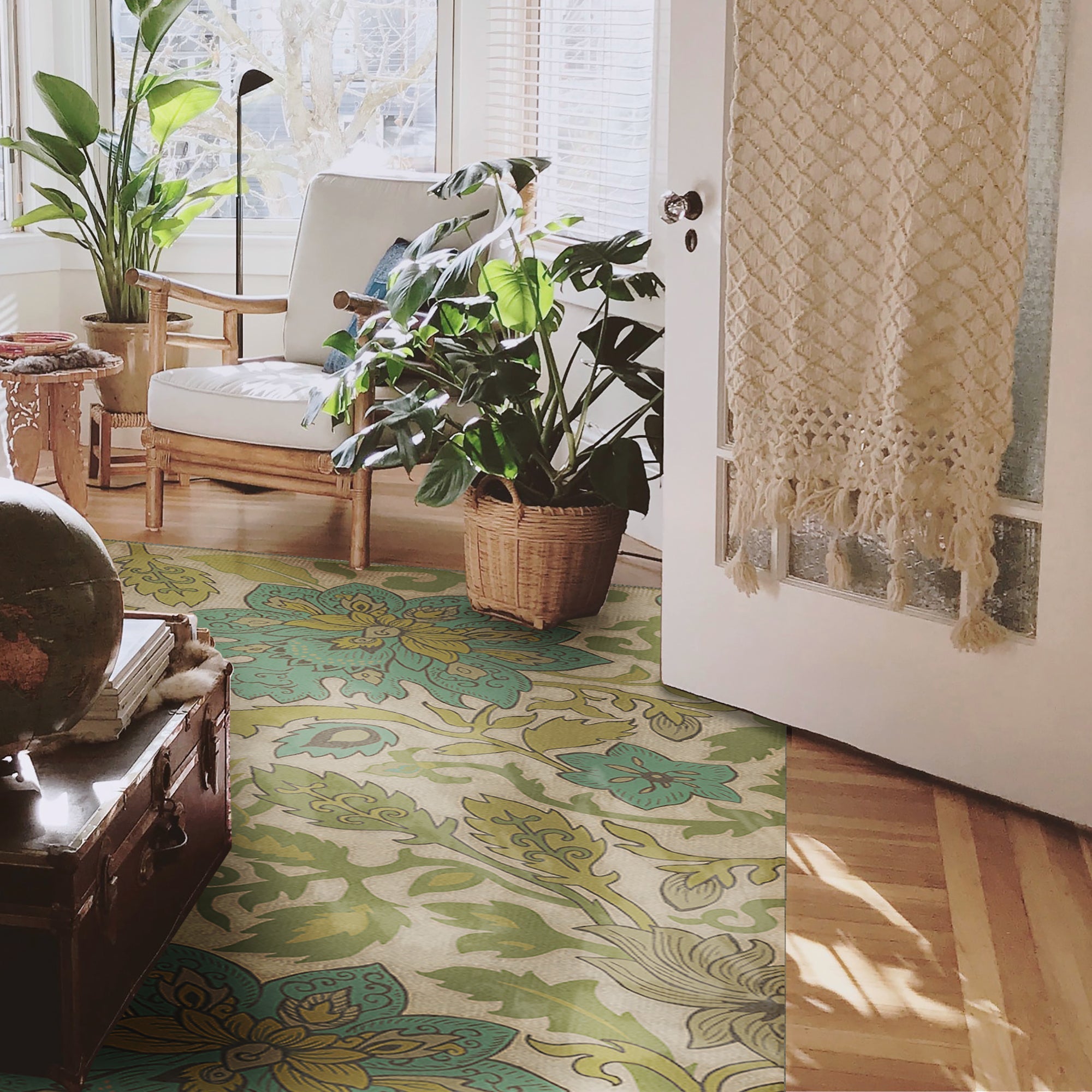 Pattern 71 Tea Ceremony Vinyl Floor Cloth