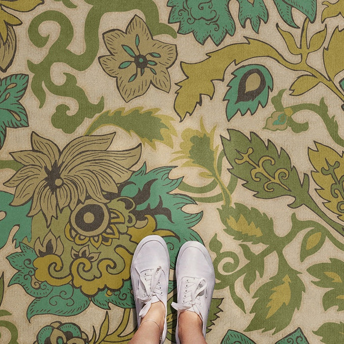 Pattern 71 Tea Ceremony Vinyl Floor Cloth