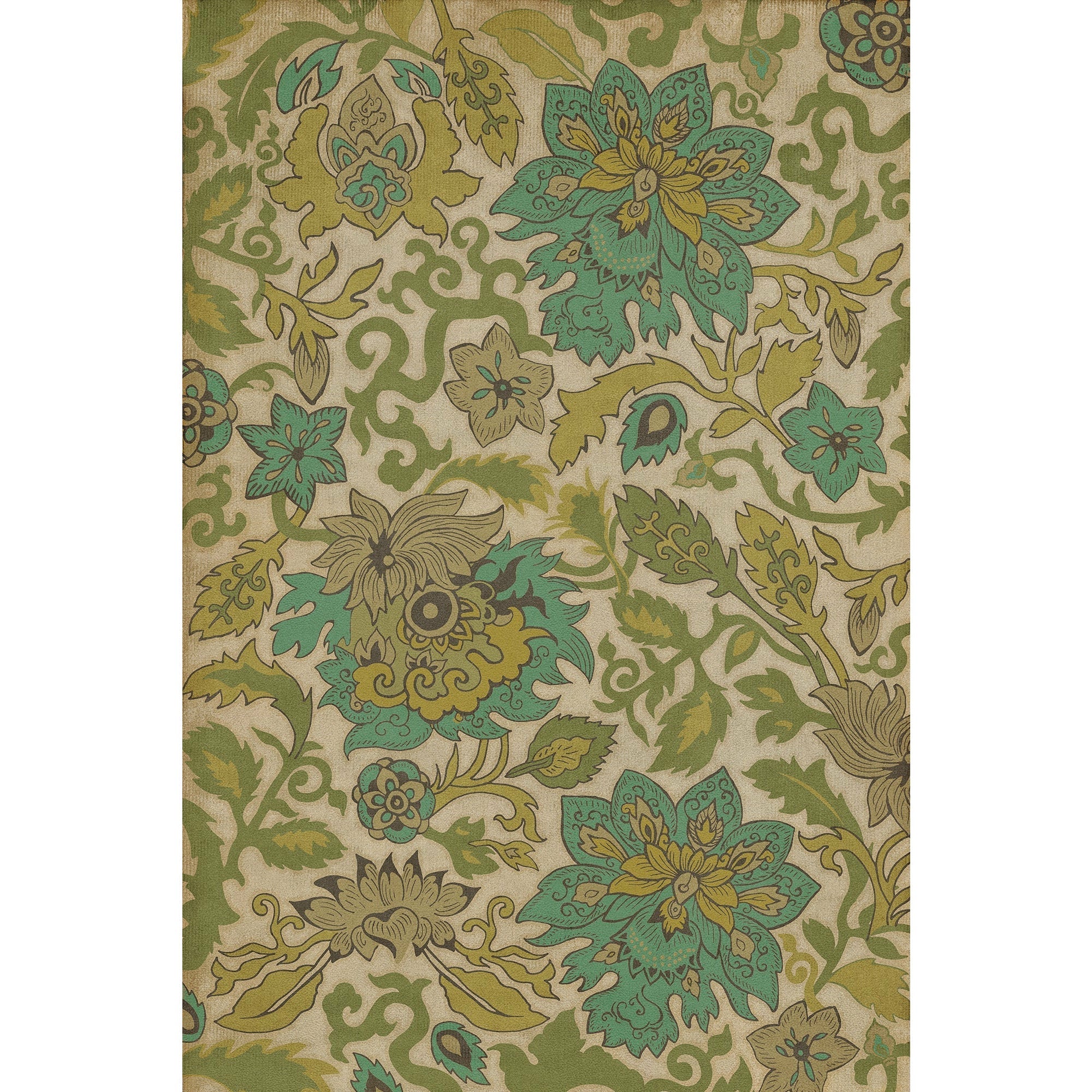 Pattern 71 Tea Ceremony Vinyl Floor Cloth