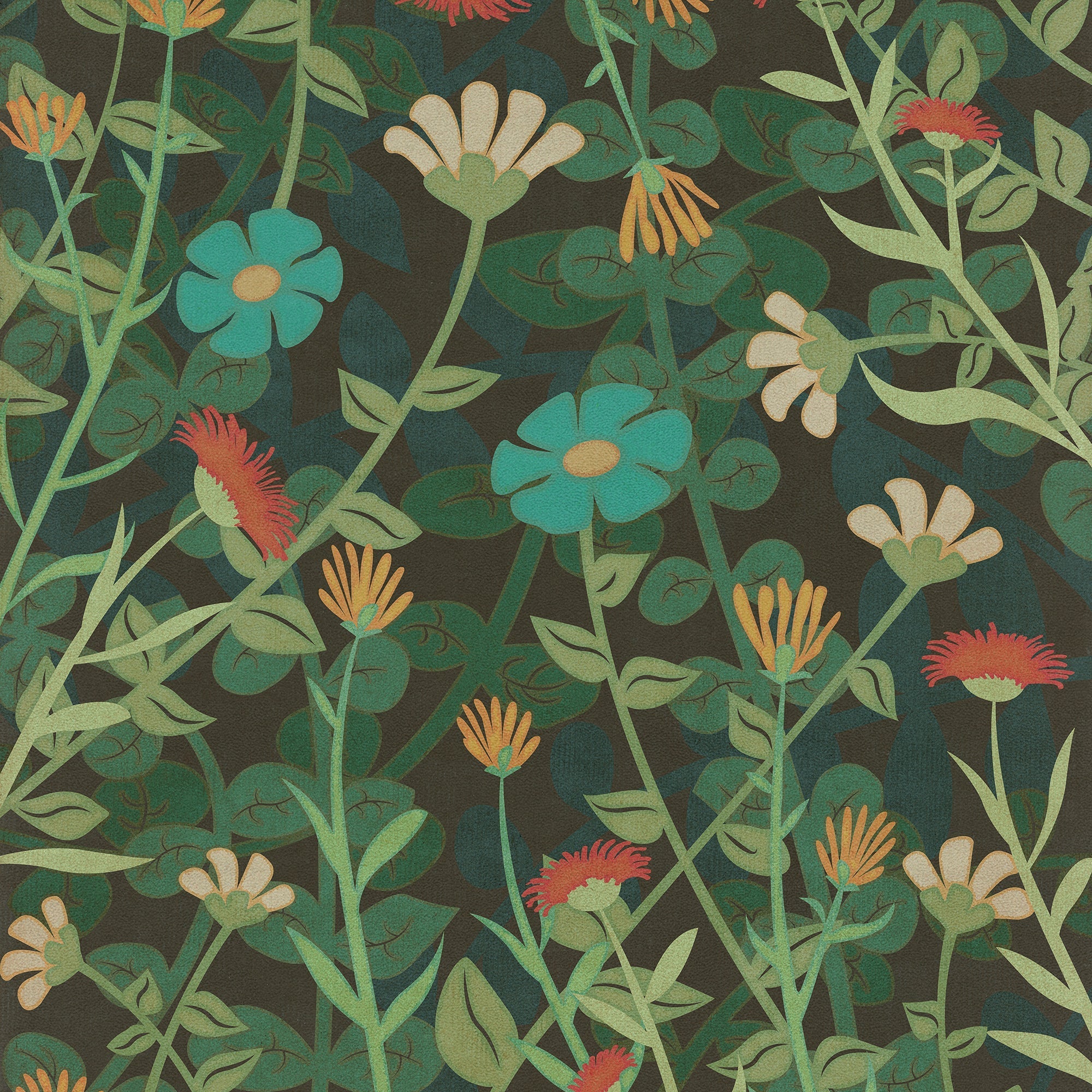 Pattern 73 Dance Of The Flowers Vinyl Floor Cloth