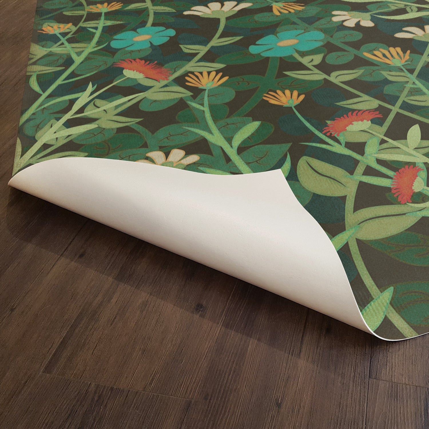 Pattern 73 Dance Of The Flowers Vinyl Floor Cloth