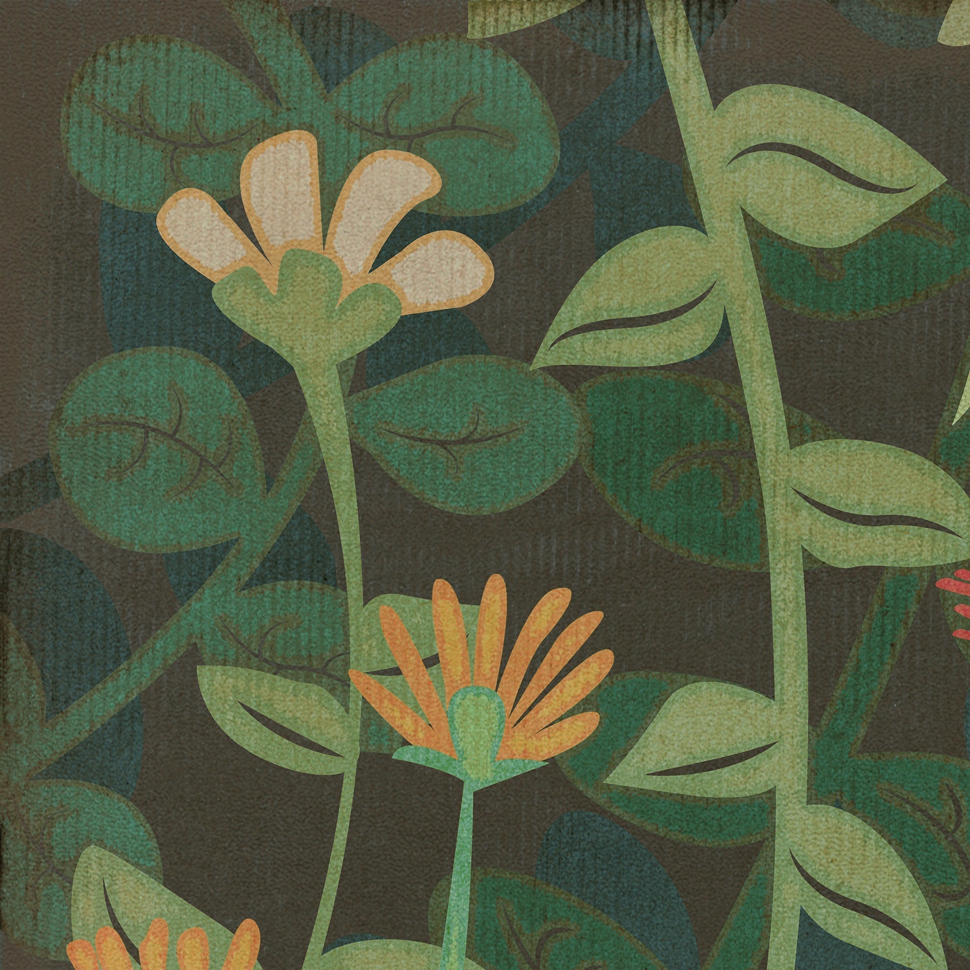 Pattern 73 Dance Of The Flowers Vinyl Floor Cloth