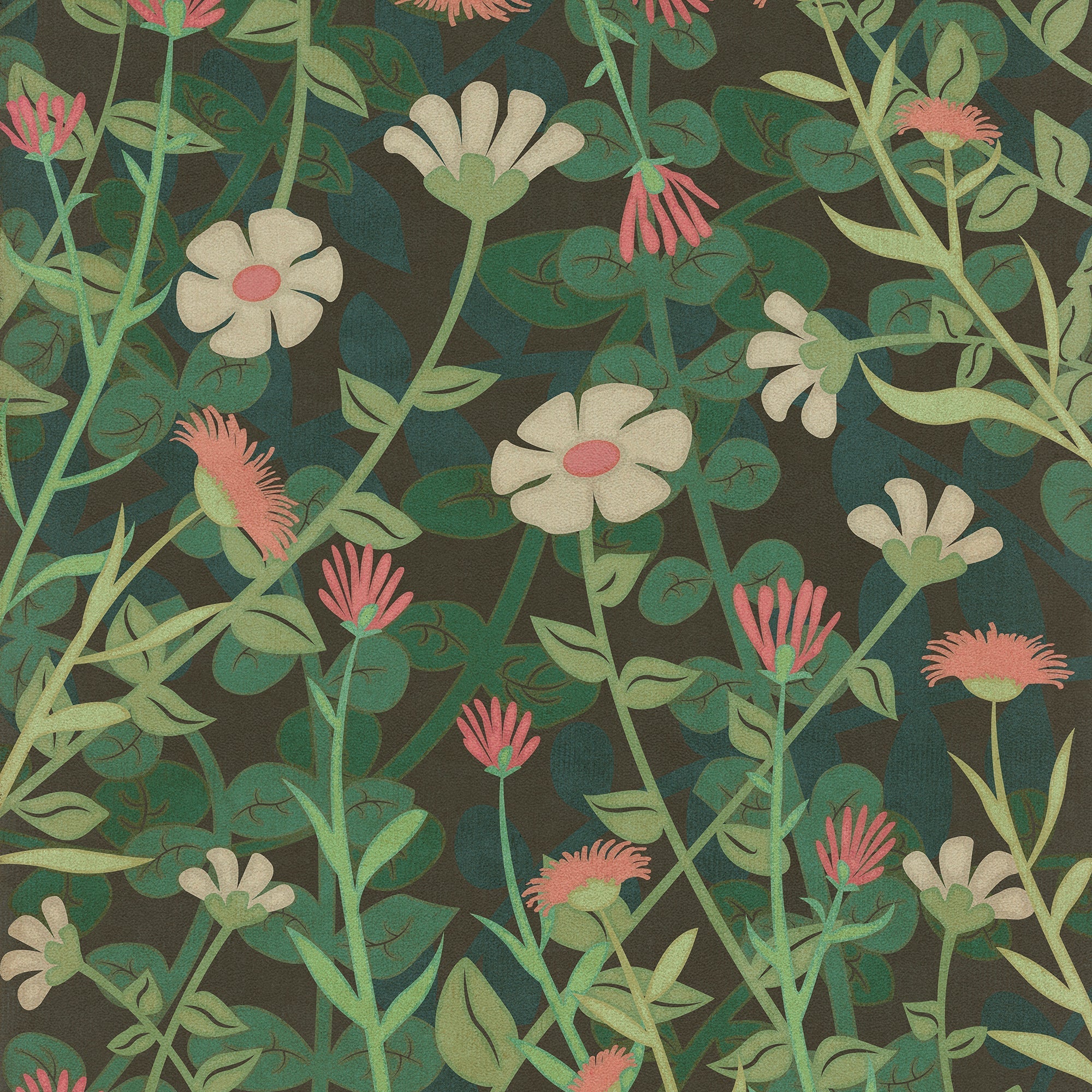 Pattern 73 Little Idas Flowers Vinyl Floor Cloth