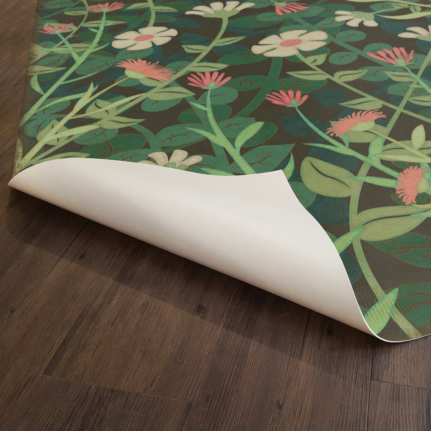 Pattern 73 Little Idas Flowers Vinyl Floor Cloth