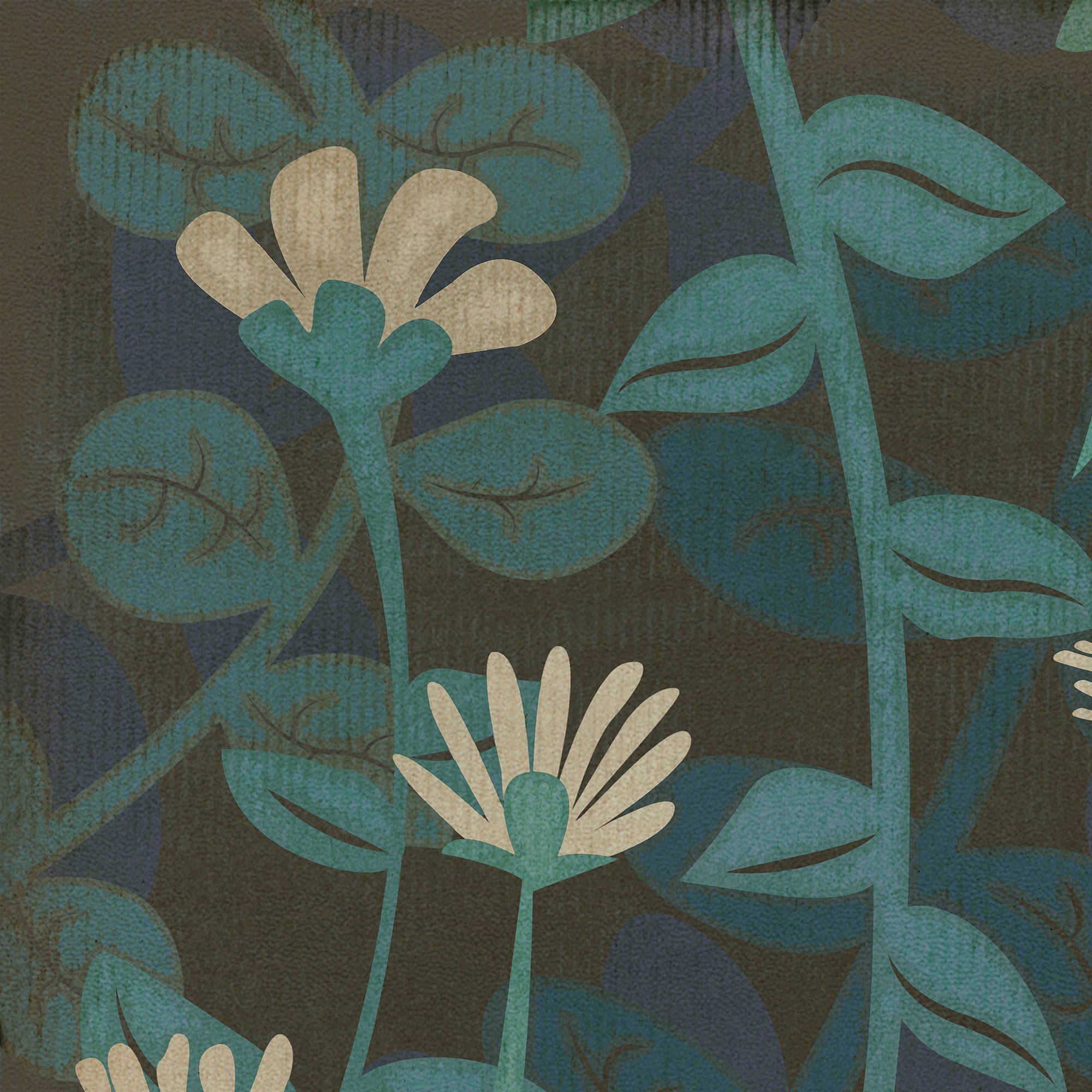 Pattern 73 The Faerie Garden Vinyl Floor Cloth