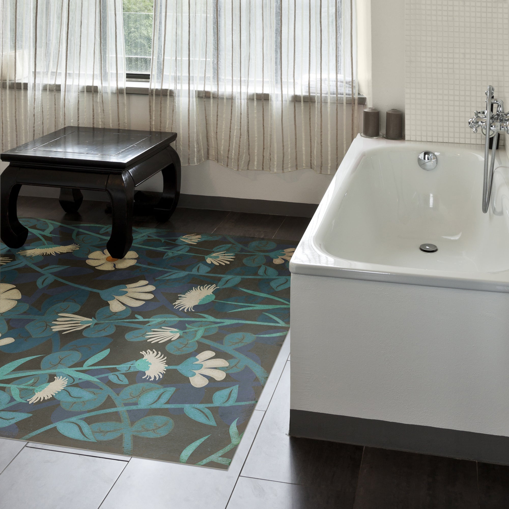 Pattern 73 The Faerie Garden Vinyl Floor Cloth