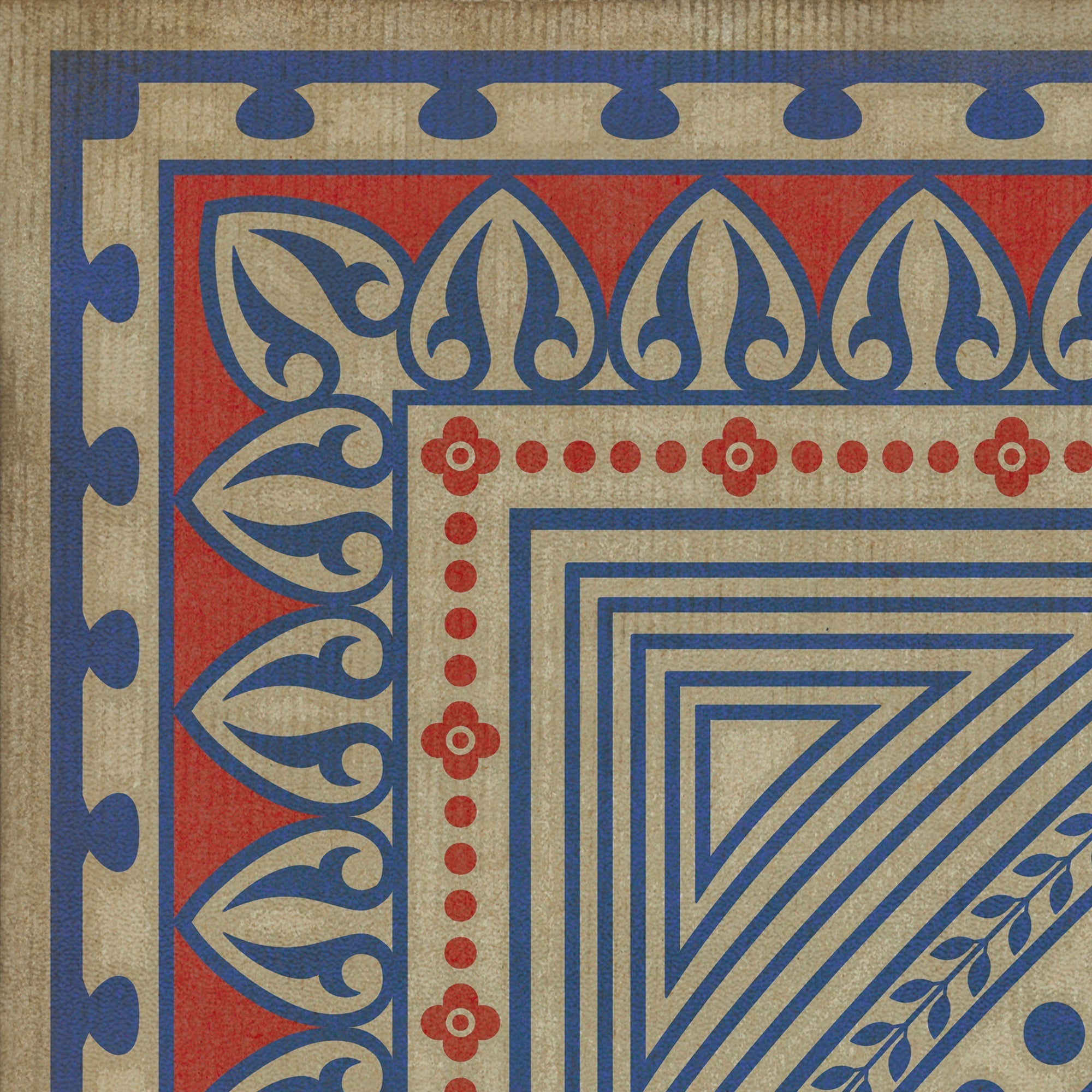 Pattern 75 Be Grateful Vinyl Floor Cloth