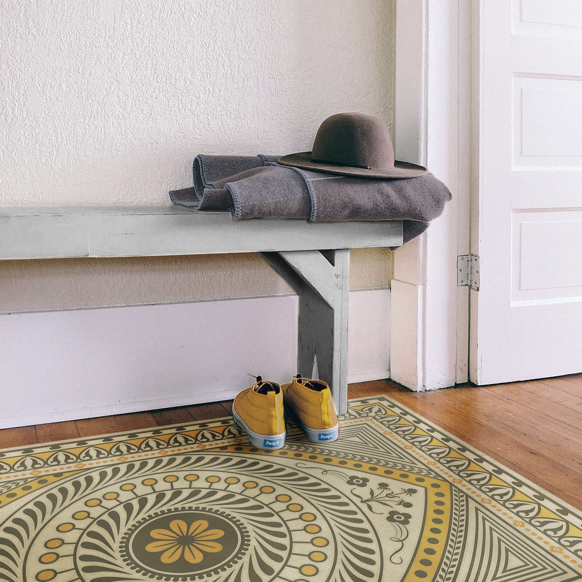 Pattern 75 Choose What Is Divine Vinyl Floor Cloth