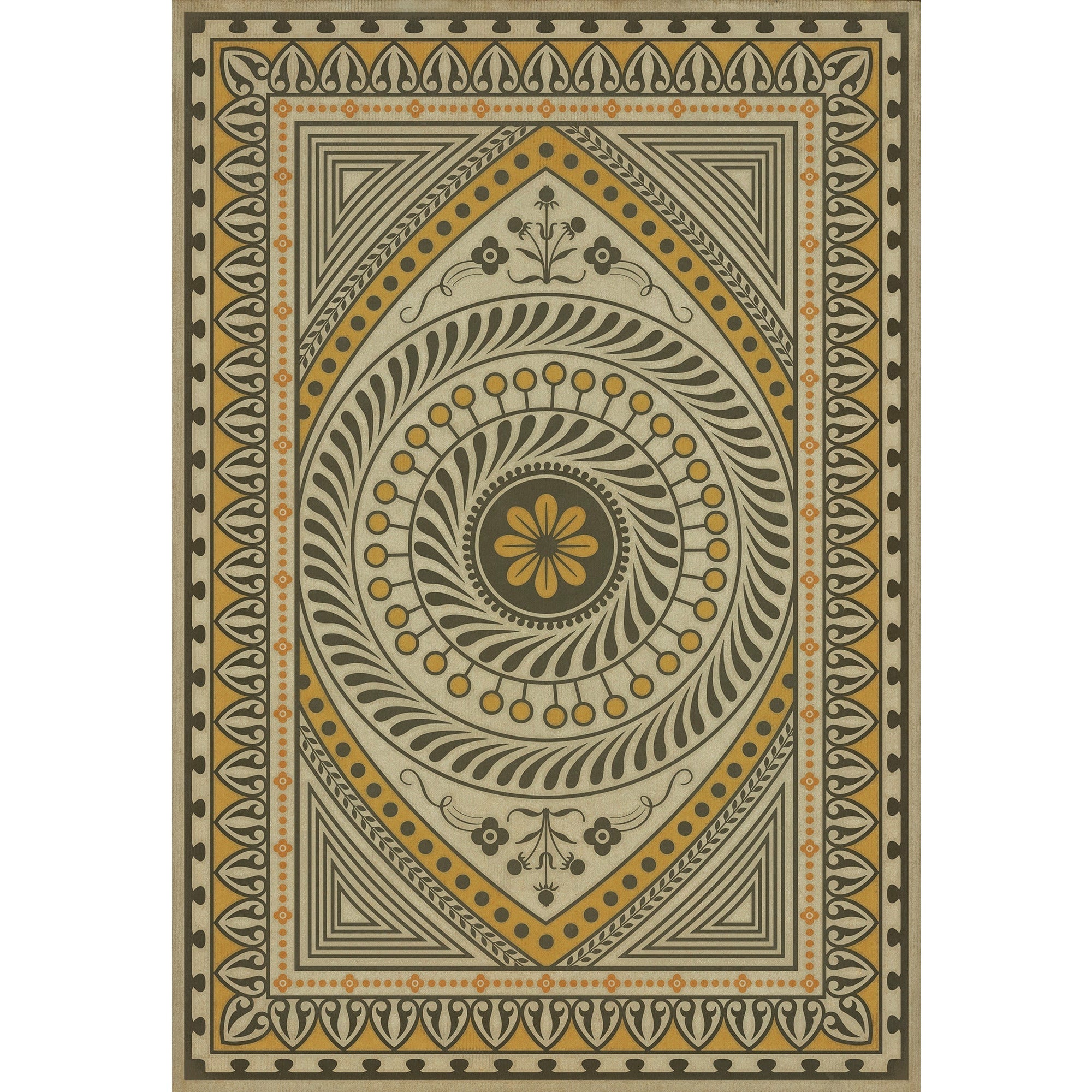 Pattern 75 Choose What Is Divine Vinyl Floor Cloth