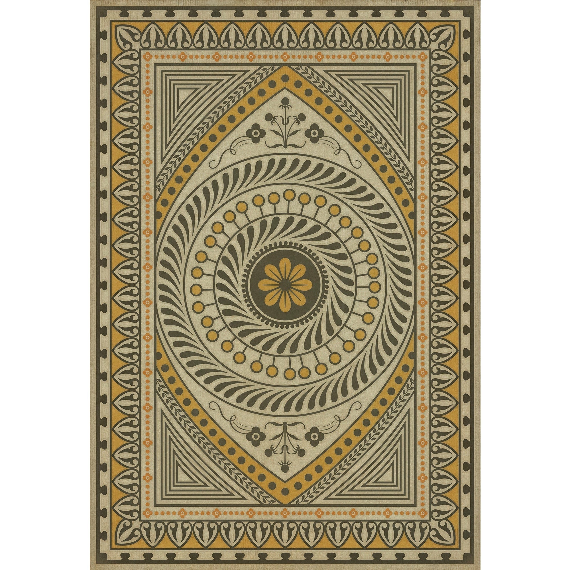 Pattern 75 Choose What Is Divine Vinyl Floor Cloth