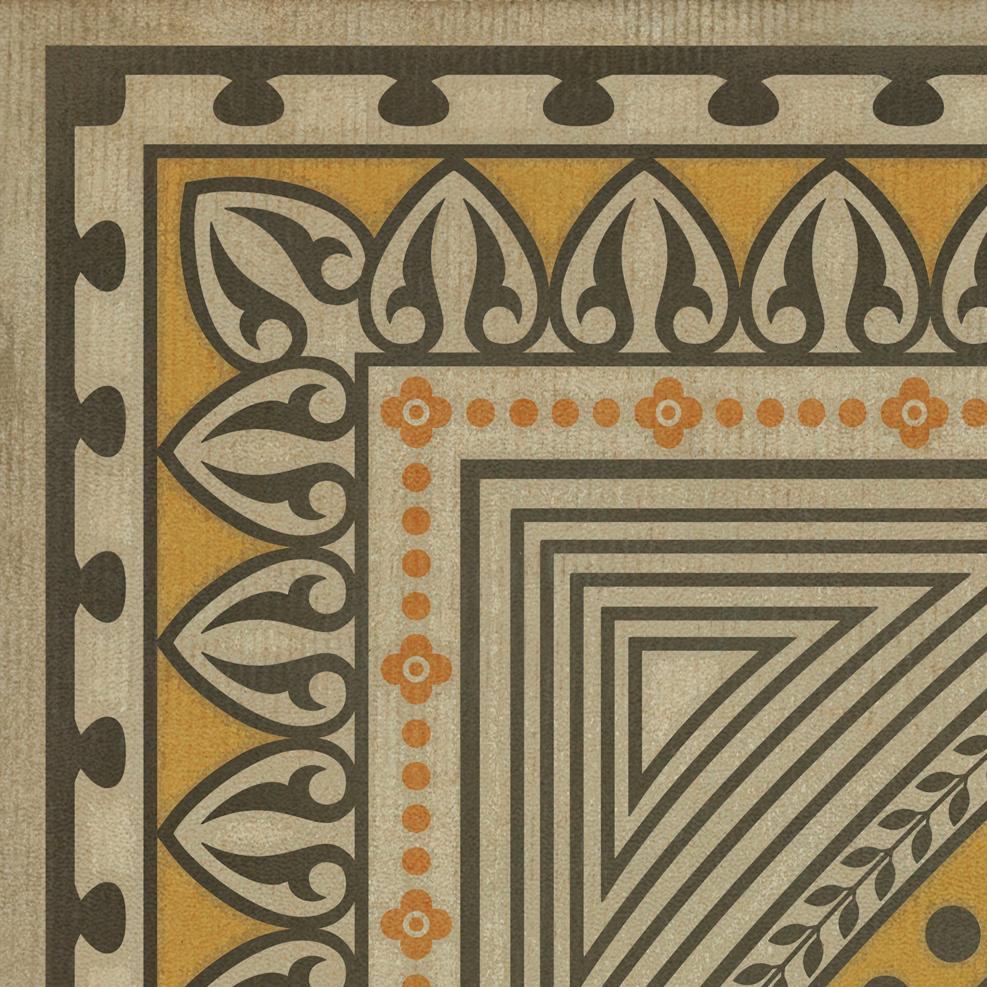 Pattern 75 Choose What Is Divine Vinyl Floor Cloth