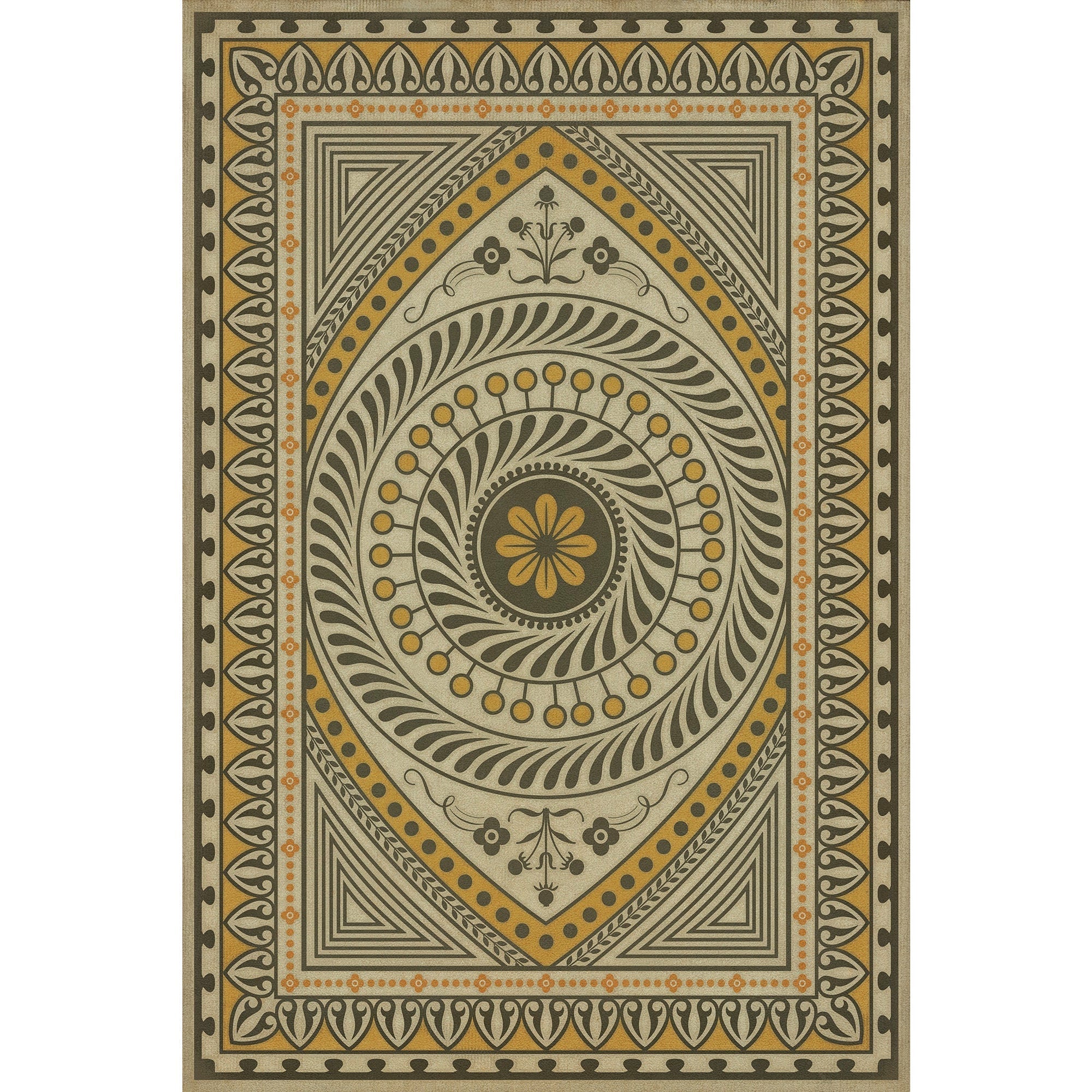 Pattern 75 Choose What Is Divine Vinyl Floor Cloth