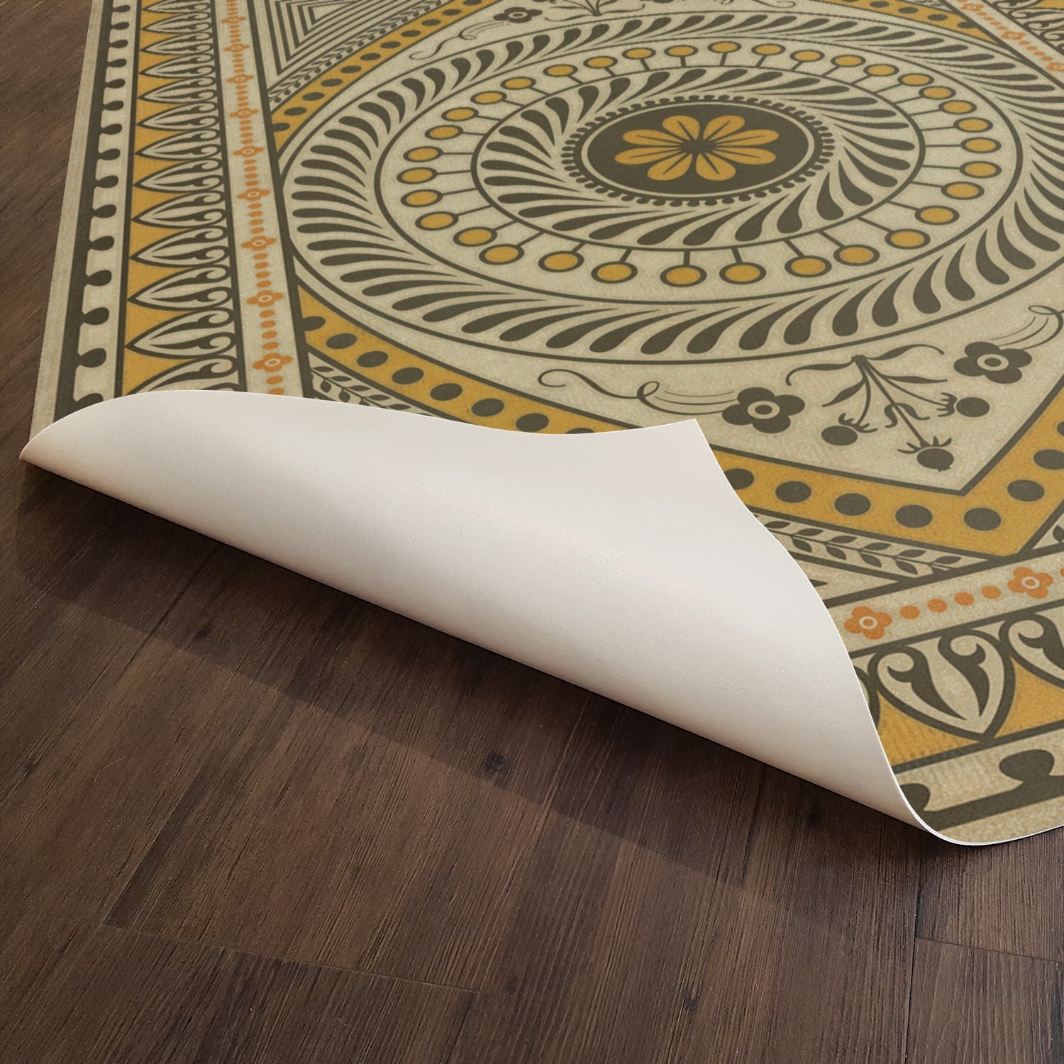Pattern 75 Choose What Is Divine Vinyl Floor Cloth