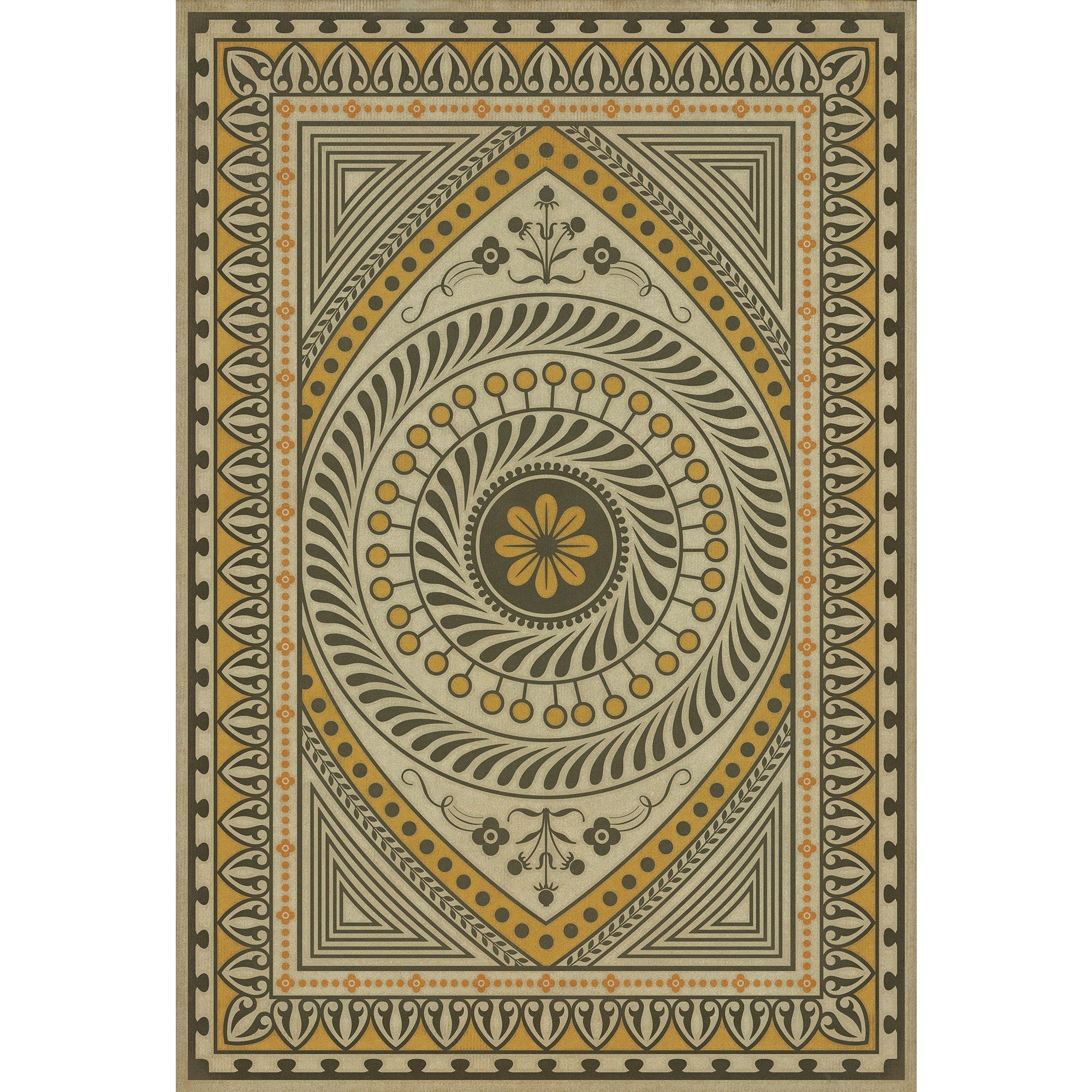 Pattern 75 Choose What Is Divine Vinyl Floor Cloth