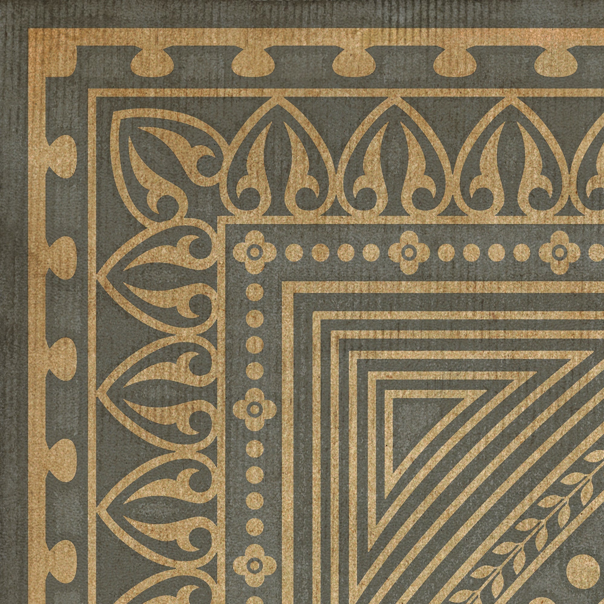 Pattern 75 Consult The Wise Vinyl Floor Cloth