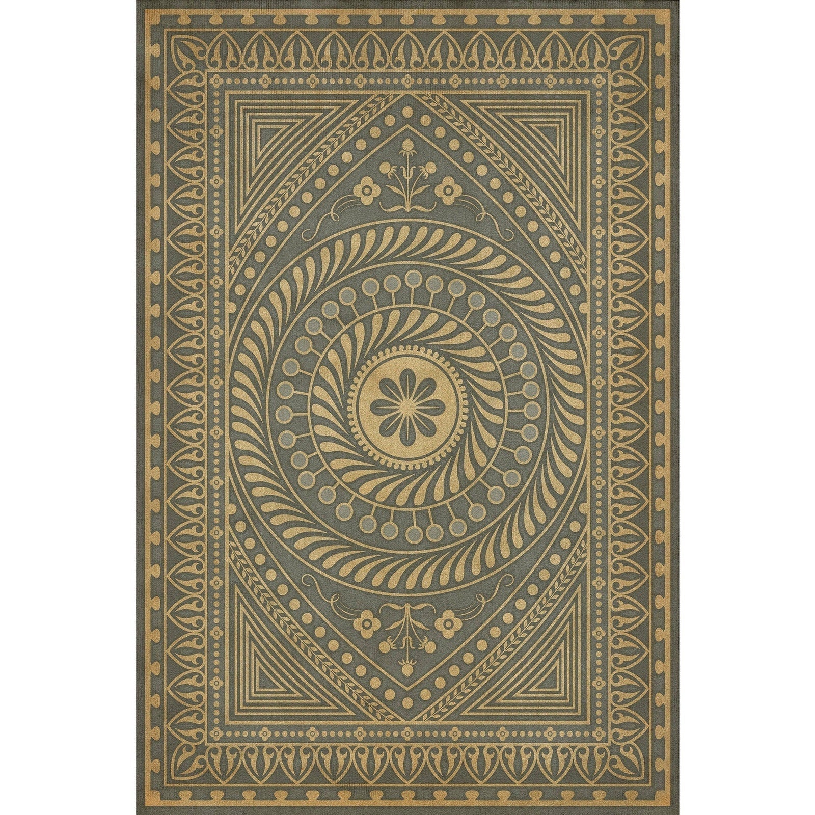 Pattern 75 Consult The Wise Vinyl Floor Cloth