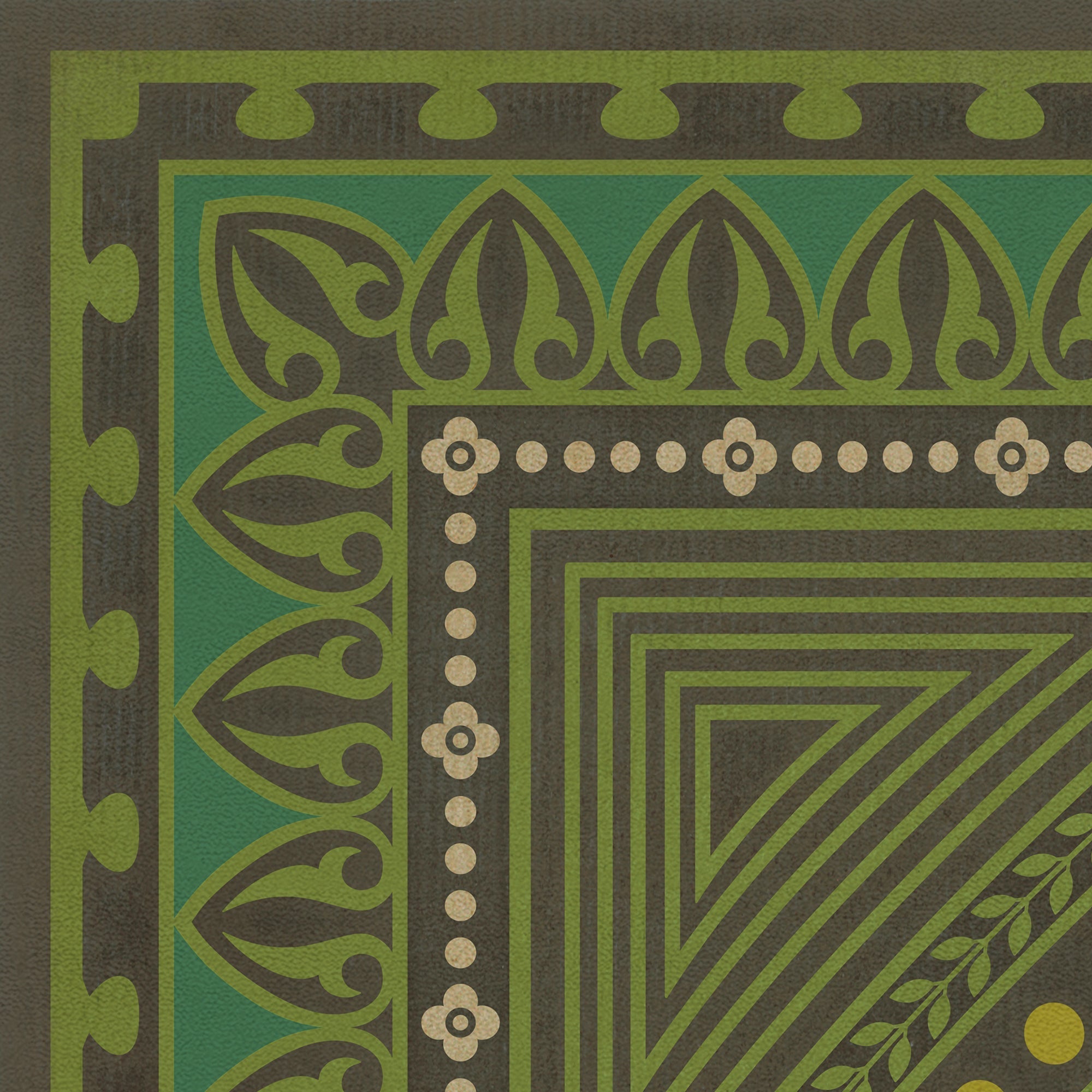 Pattern 75 Do Not Trust Wealth Vinyl Floor Cloth