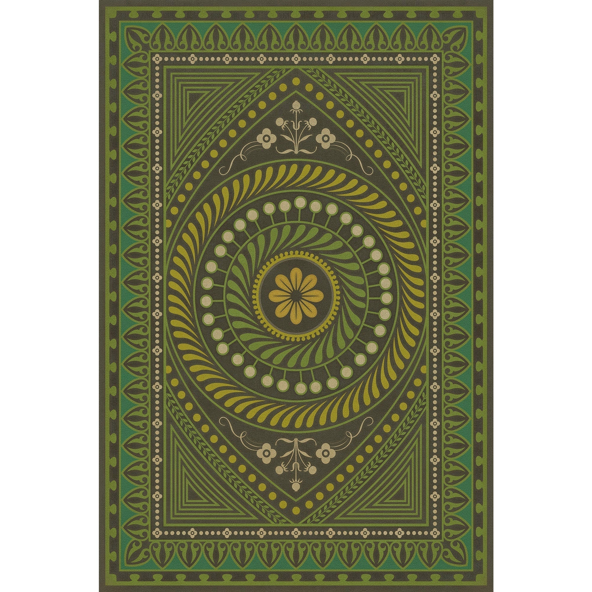 Pattern 75 Do Not Trust Wealth Vinyl Floor Cloth