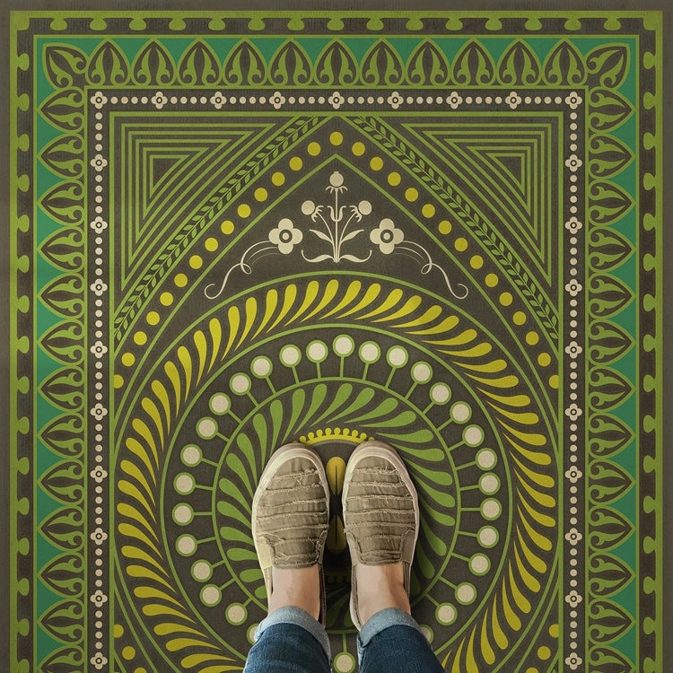 Pattern 75 Do Not Trust Wealth Vinyl Floor Cloth