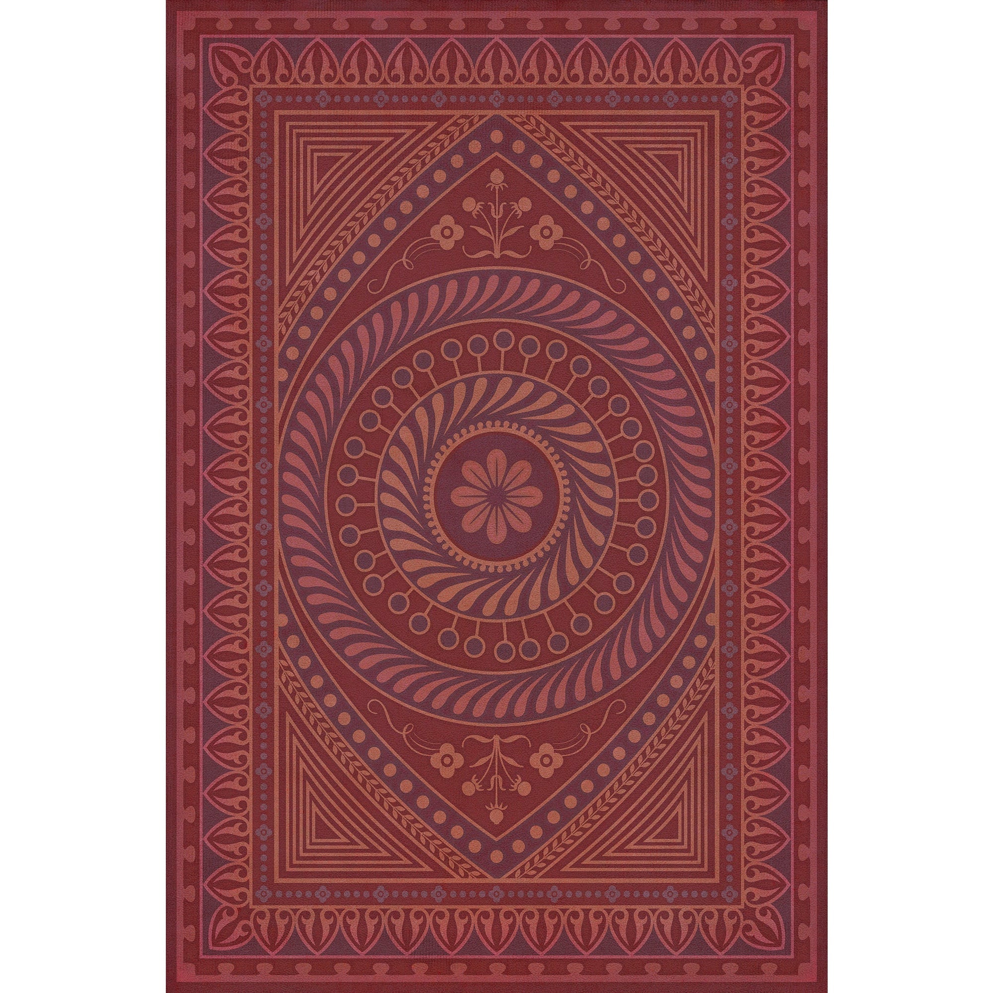 Pattern 75 Know What You Have Learned Vinyl Floor Cloth