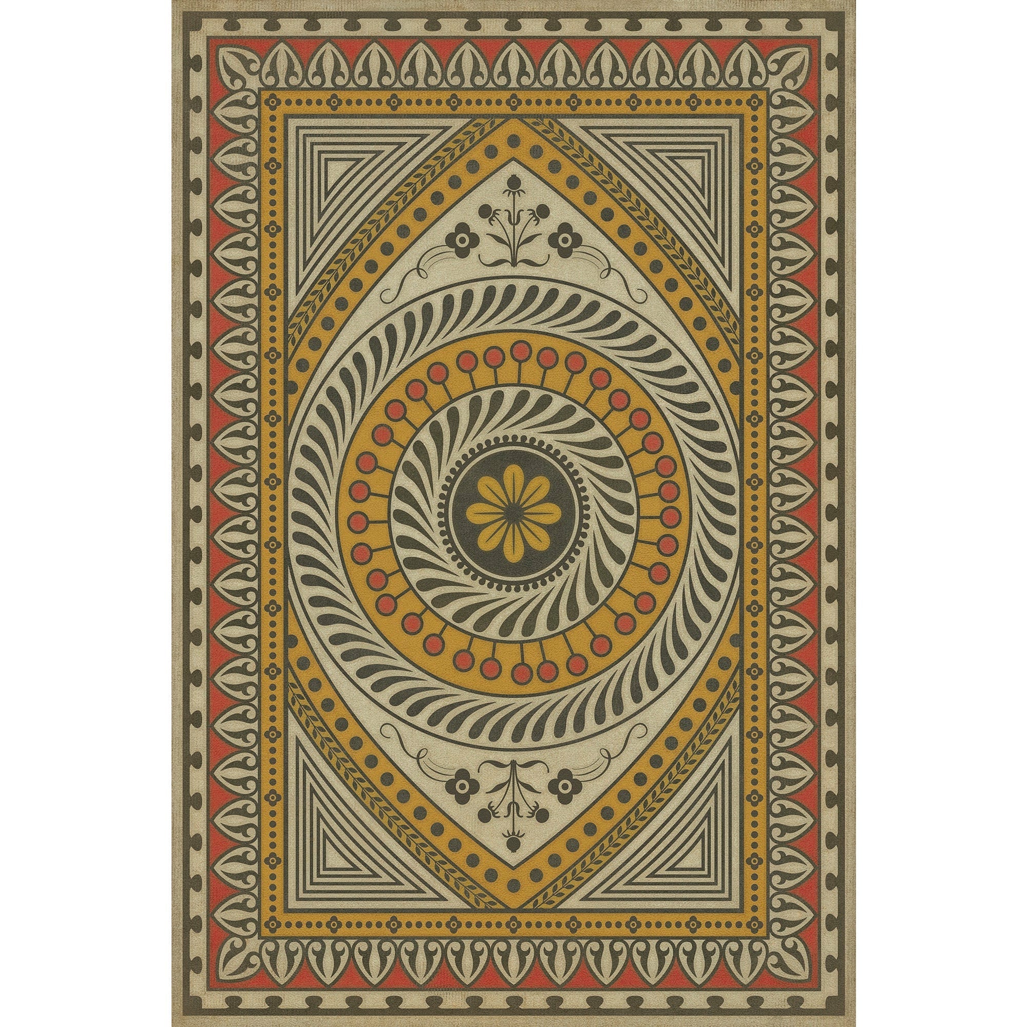 Pattern 75 The Oracle Of Delphi Vinyl Floor Cloth