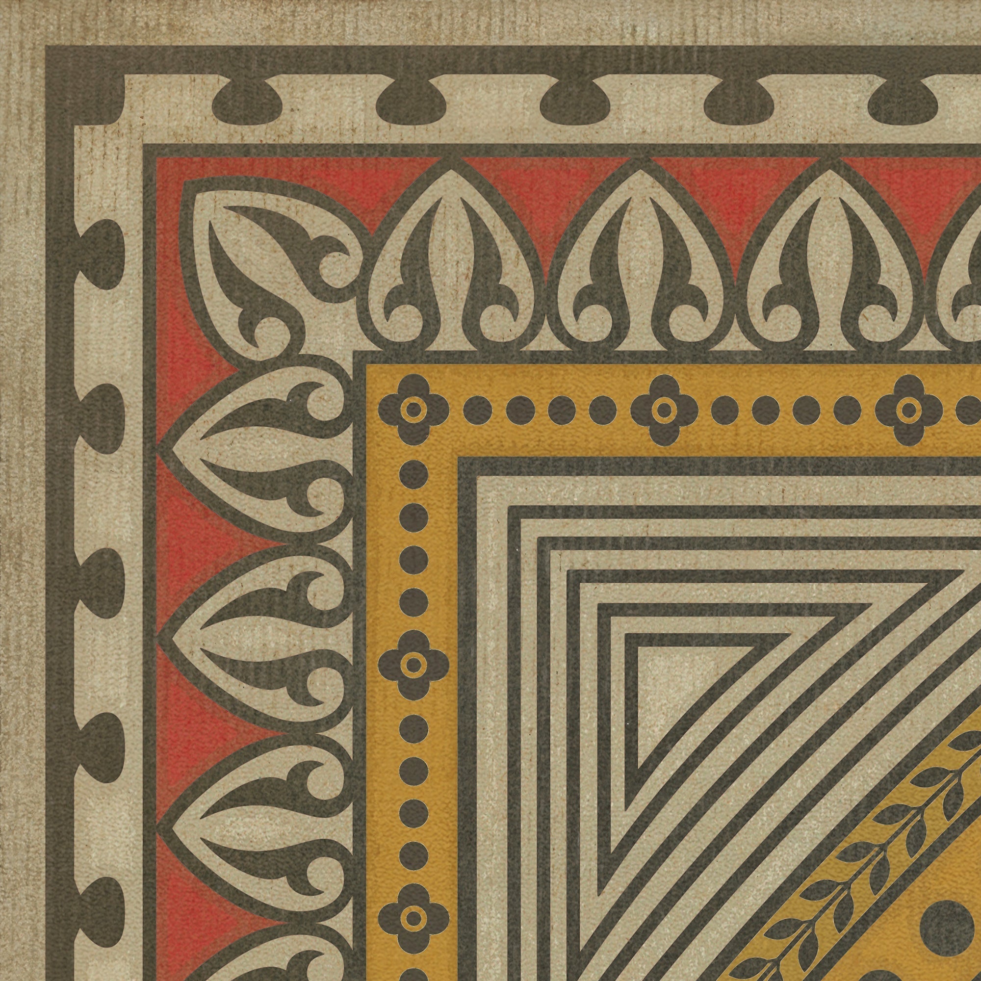 Pattern 75 The Oracle Of Delphi Vinyl Floor Cloth