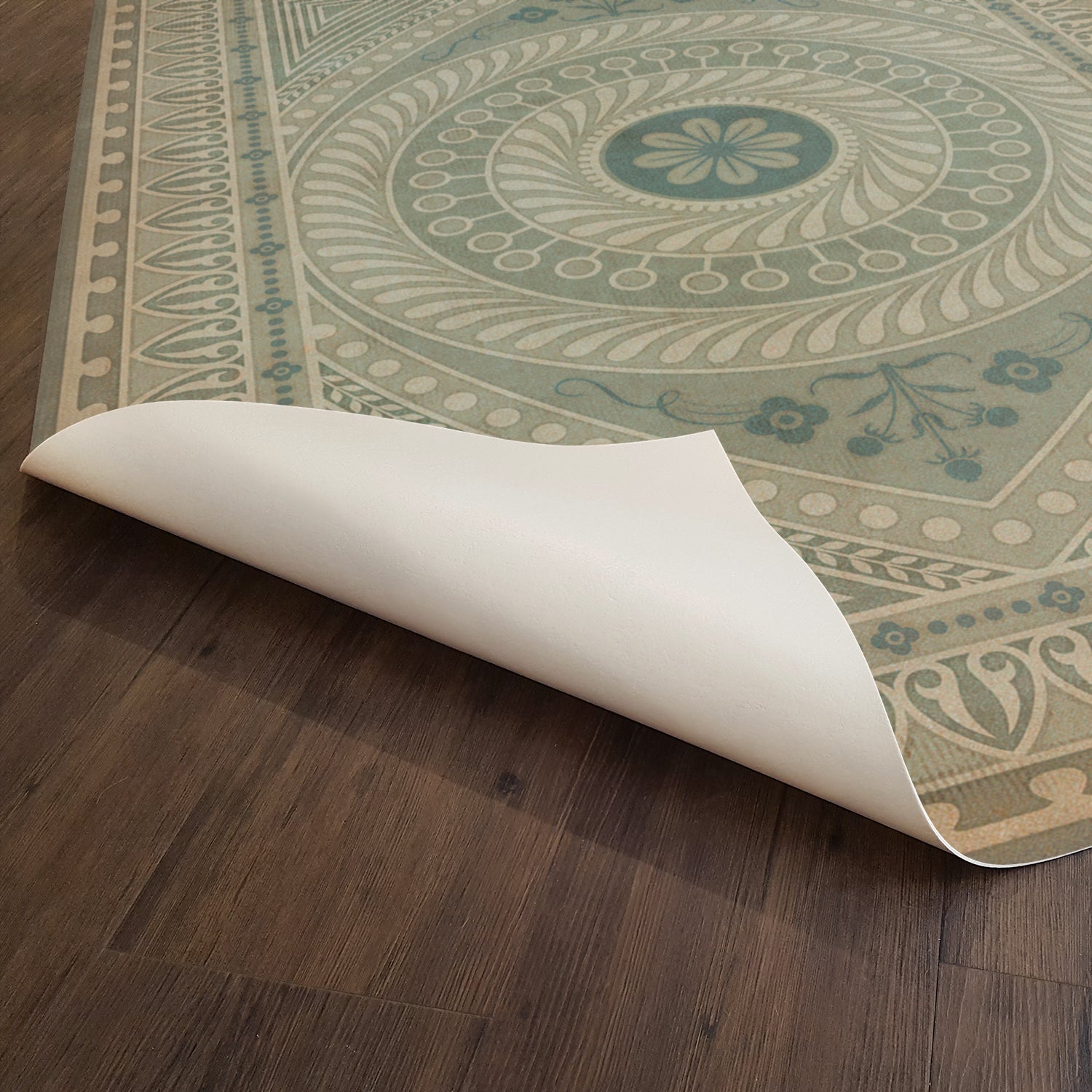 Pattern 75 Think As A Mortal Vinyl Floor Cloth