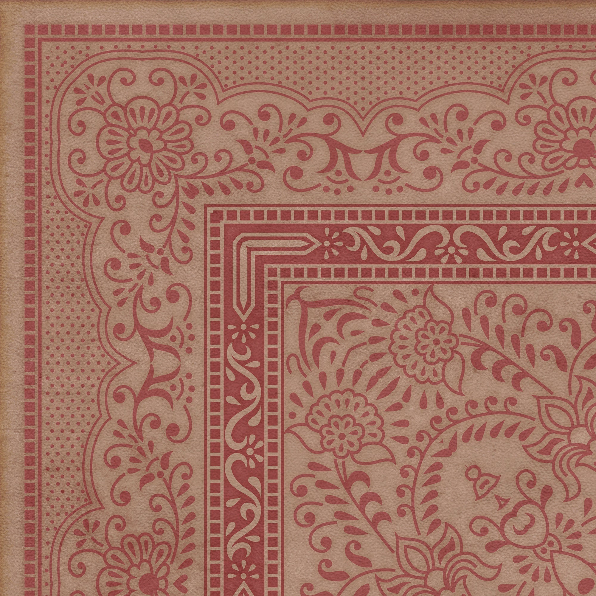 Pattern 76 A World Of My Own Vinyl Floor Cloth