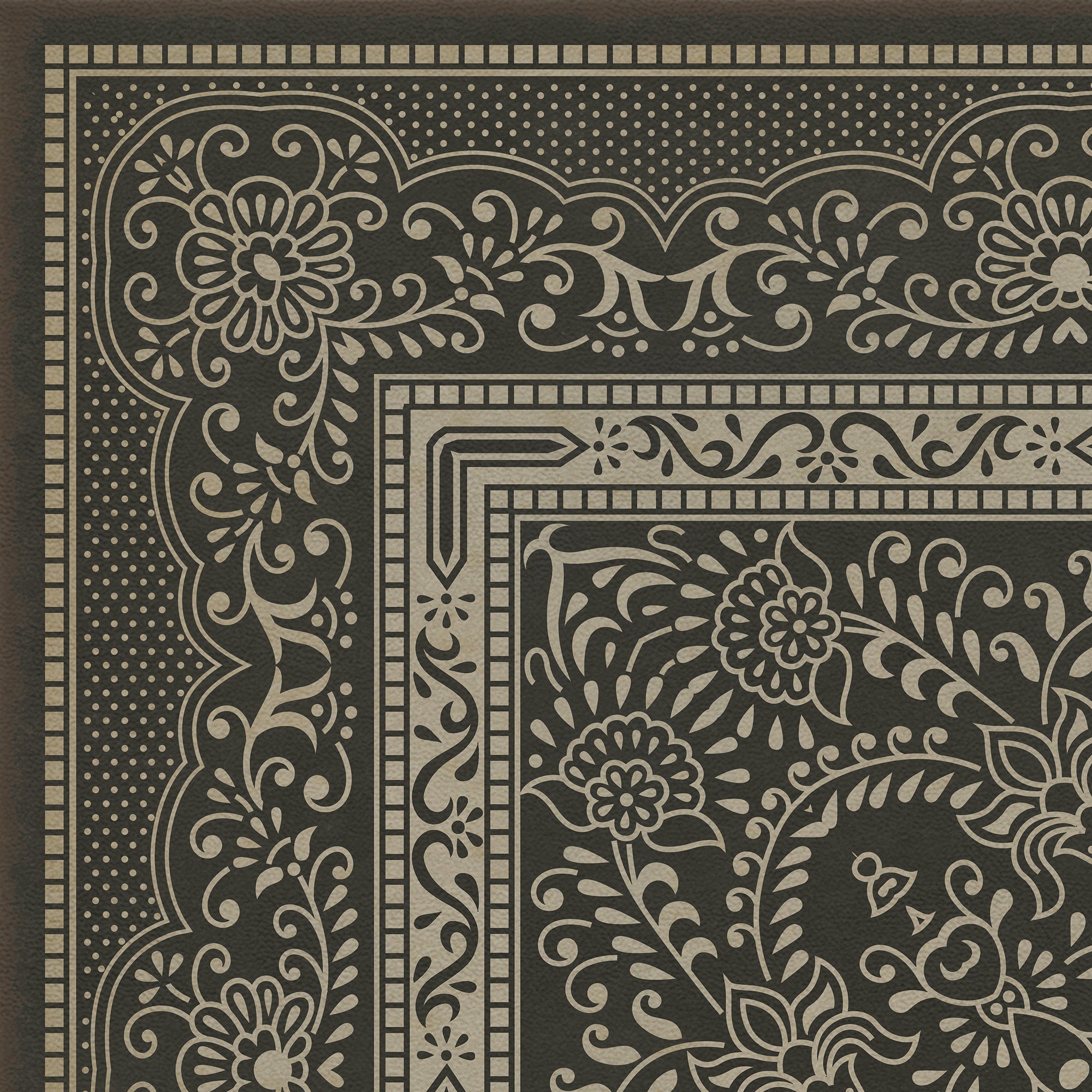 Pattern 76 Begin At The Beginning Vinyl Floor Cloth