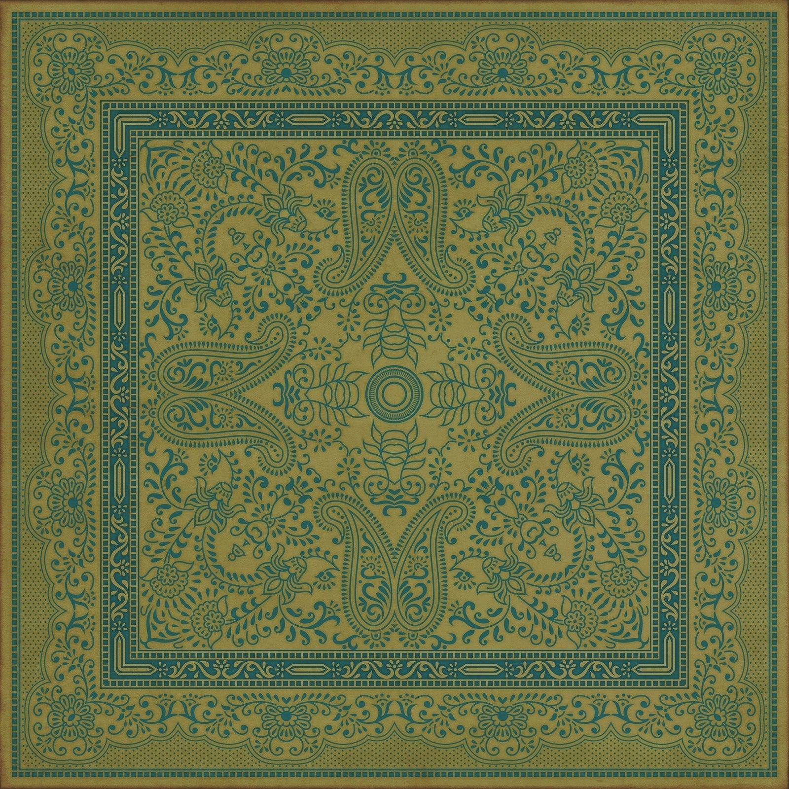 Pattern 76 Cabbages And Kings Vinyl Floor Cloth