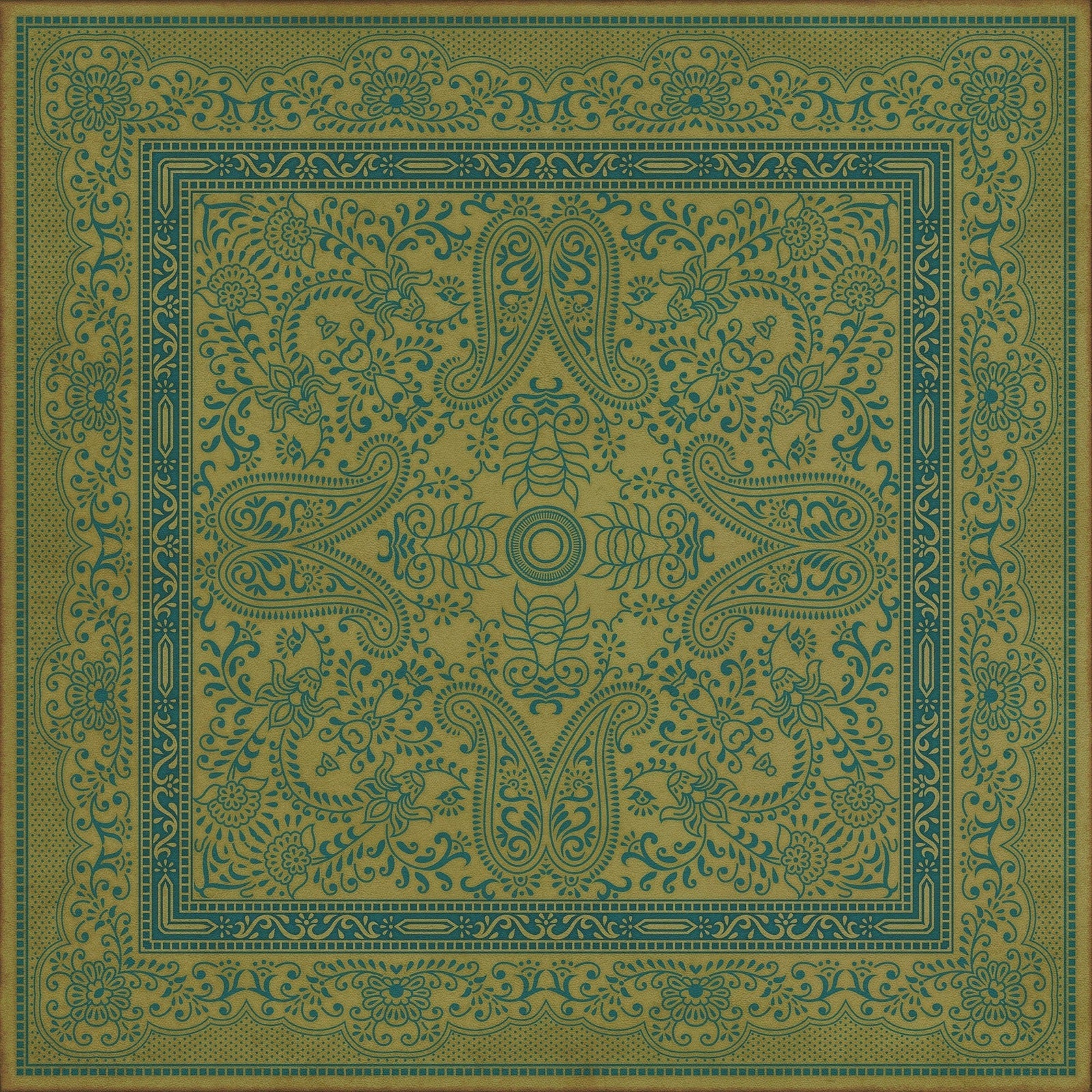 Pattern 76 Cabbages And Kings Vinyl Floor Cloth