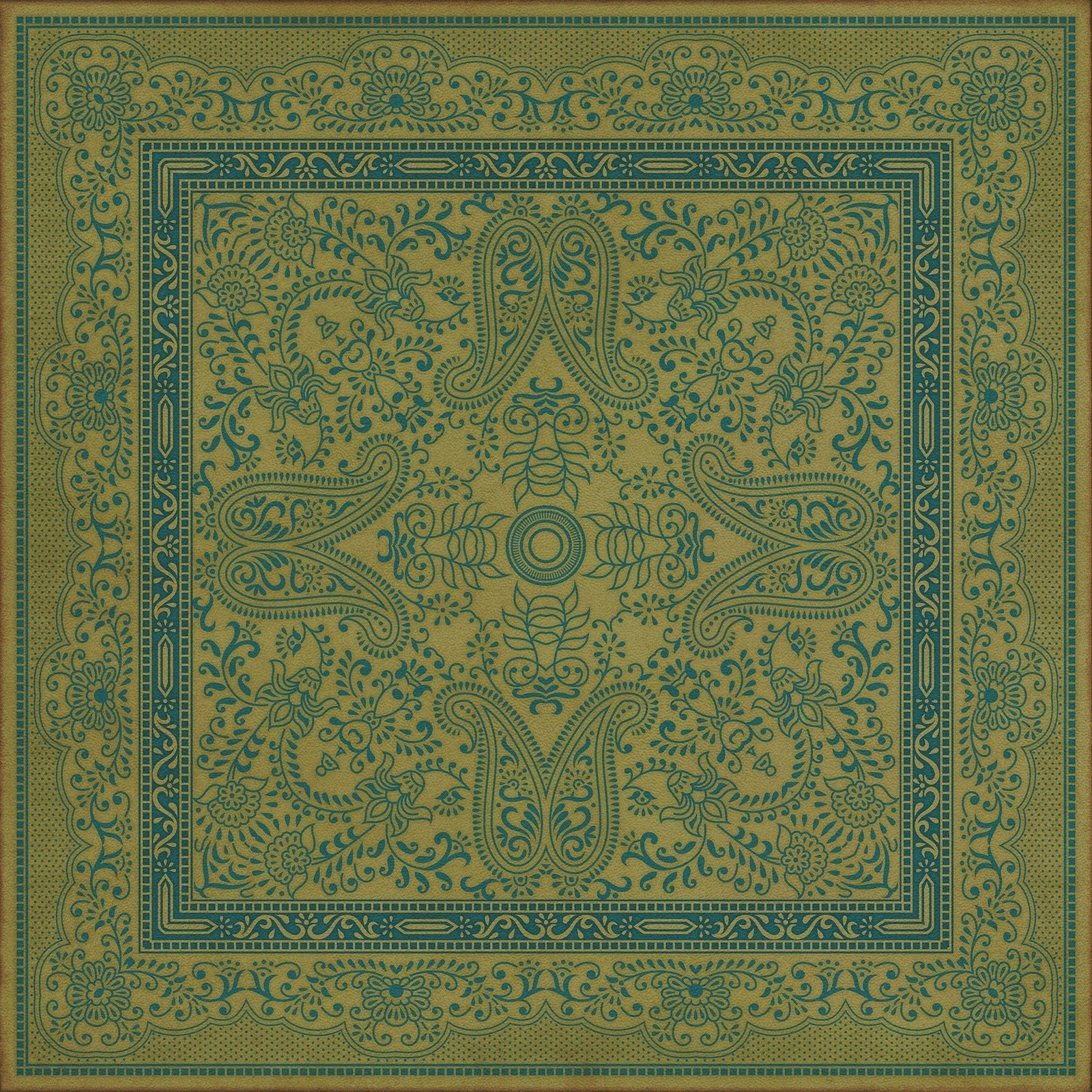 Pattern 76 Cabbages And Kings Vinyl Floor Cloth