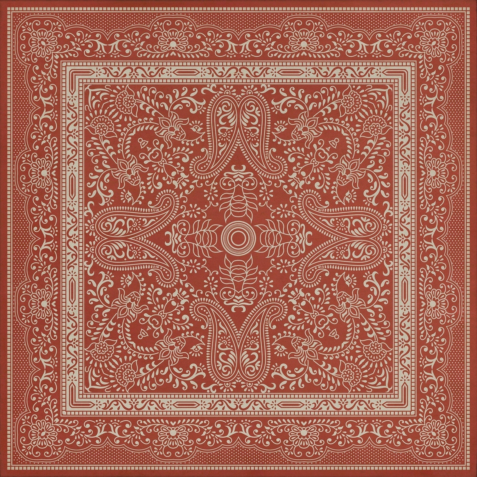 Pattern 76 Mimsy Vinyl Floor Cloth