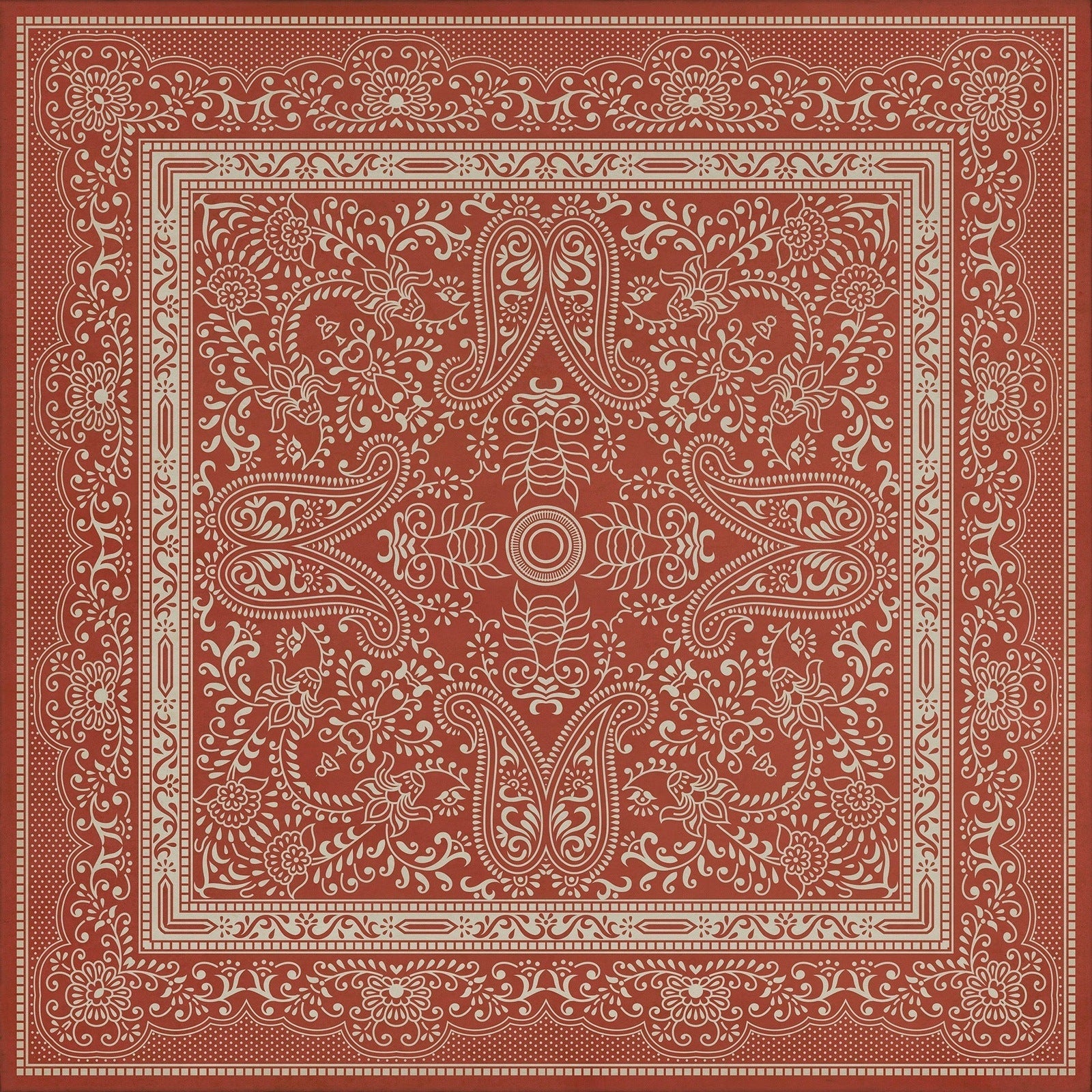 Pattern 76 Mimsy Vinyl Floor Cloth