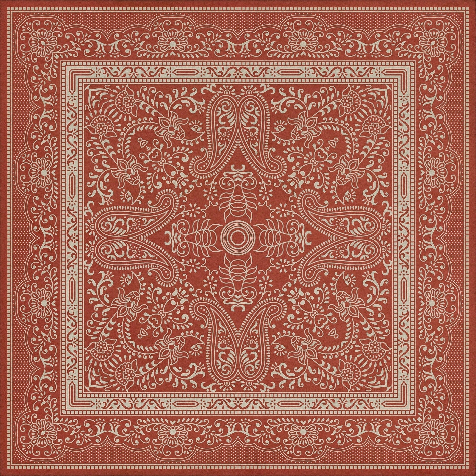 Pattern 76 Mimsy Vinyl Floor Cloth