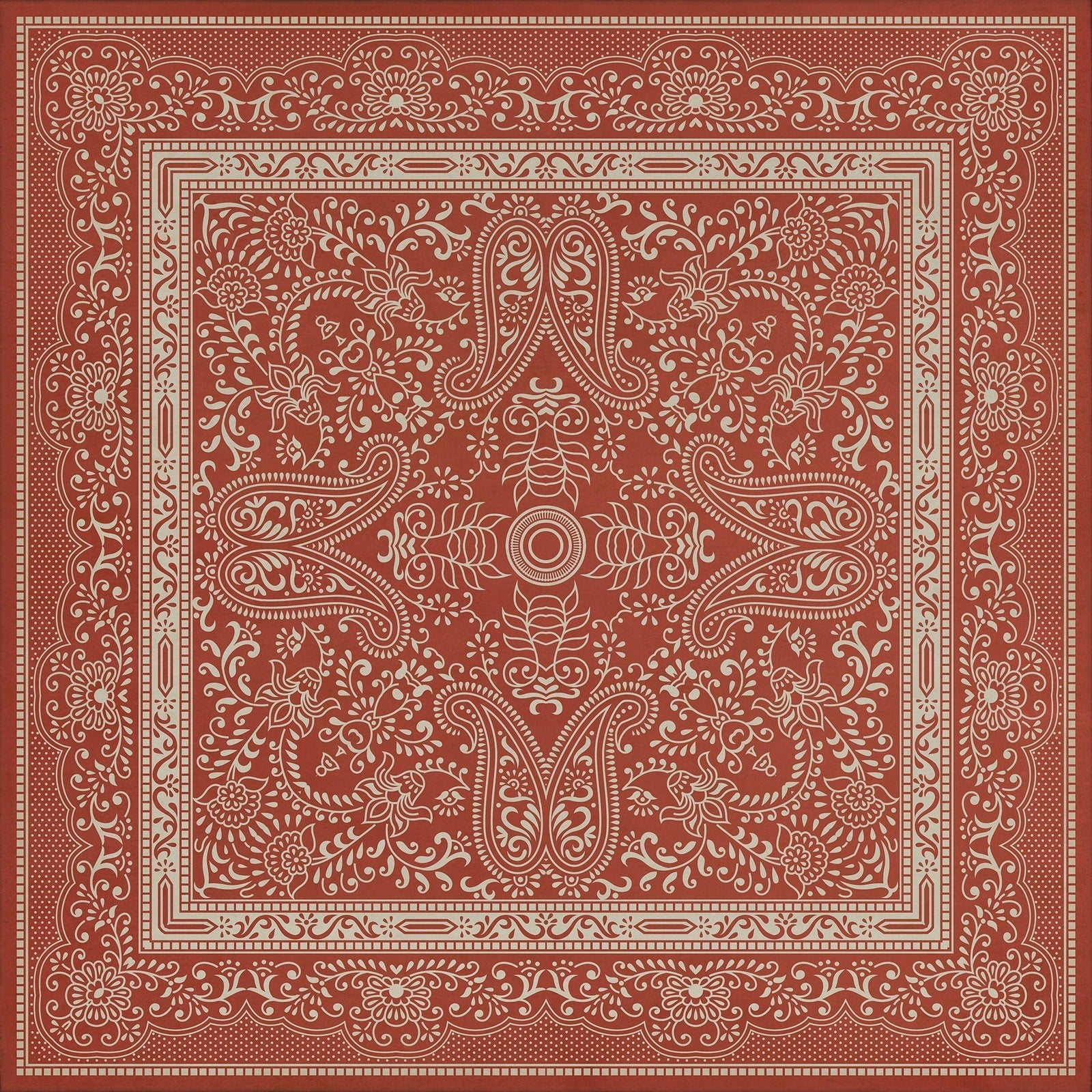 Pattern 76 Mimsy Vinyl Floor Cloth