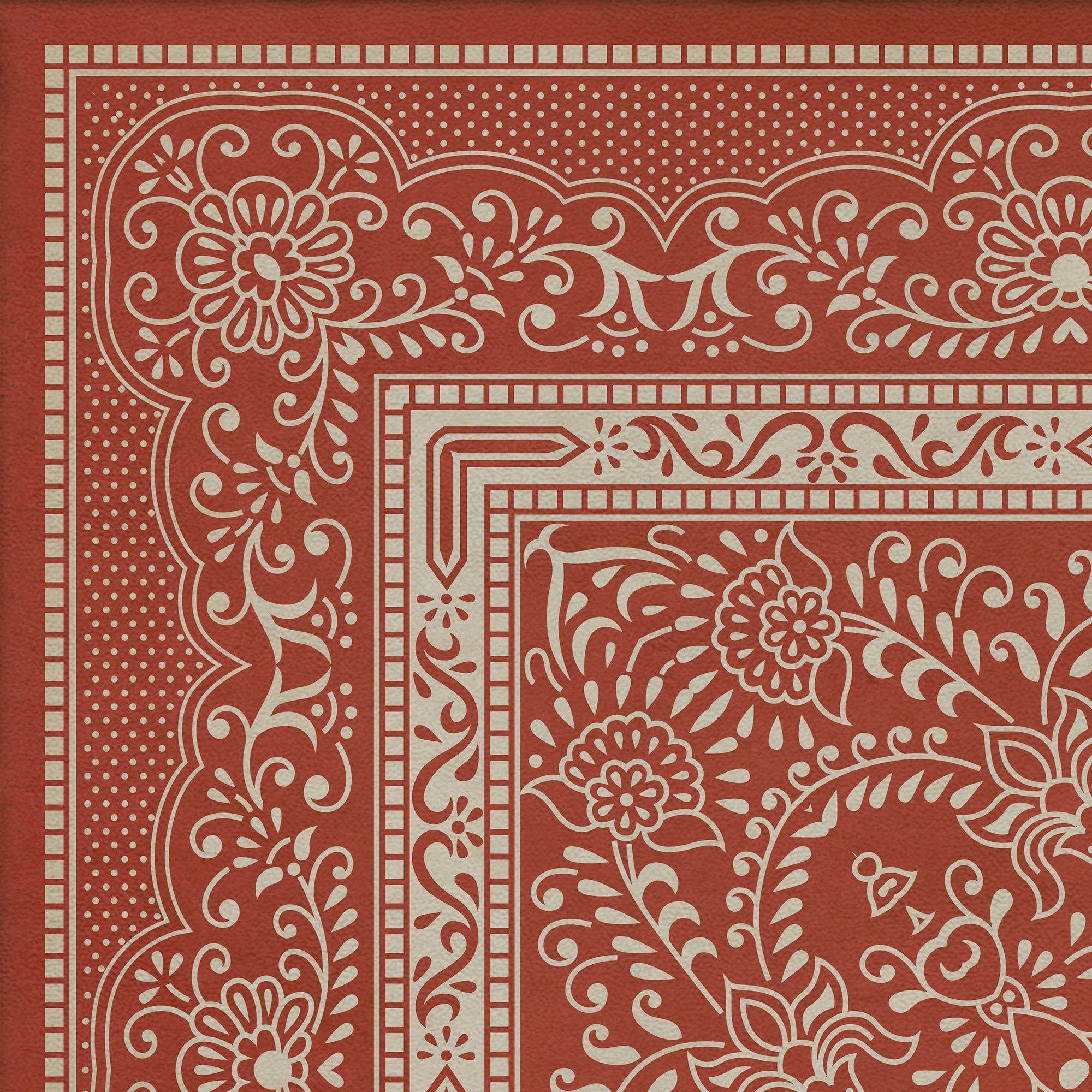 Pattern 76 Mimsy Vinyl Floor Cloth