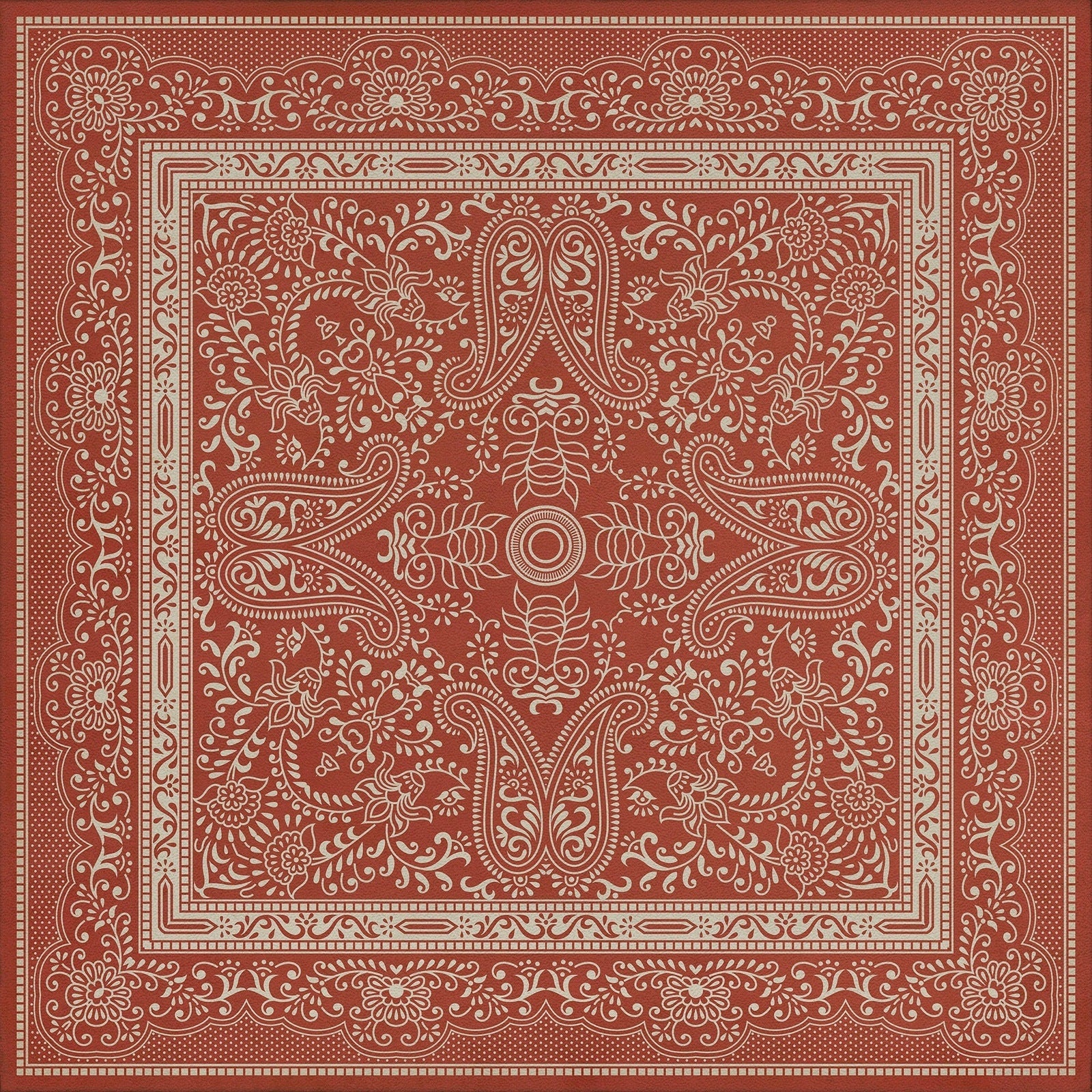 Pattern 76 Mimsy Vinyl Floor Cloth