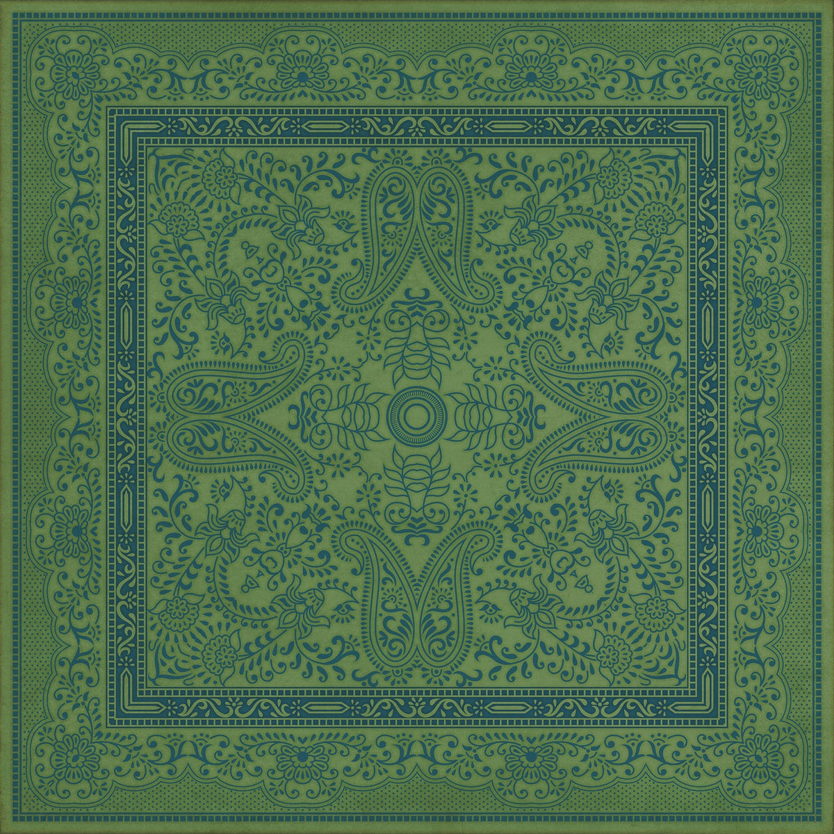 Pattern 76 Outlandish Vinyl Floor Cloth